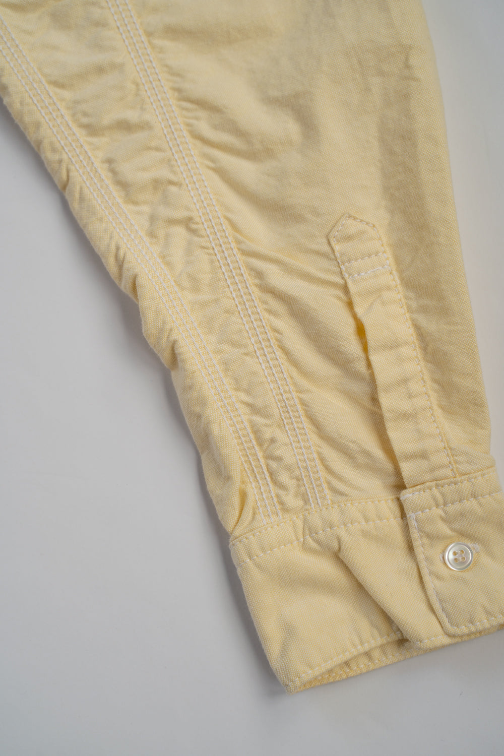 SH04B ボックスワイド3本針シャツ ox(YELLOW)