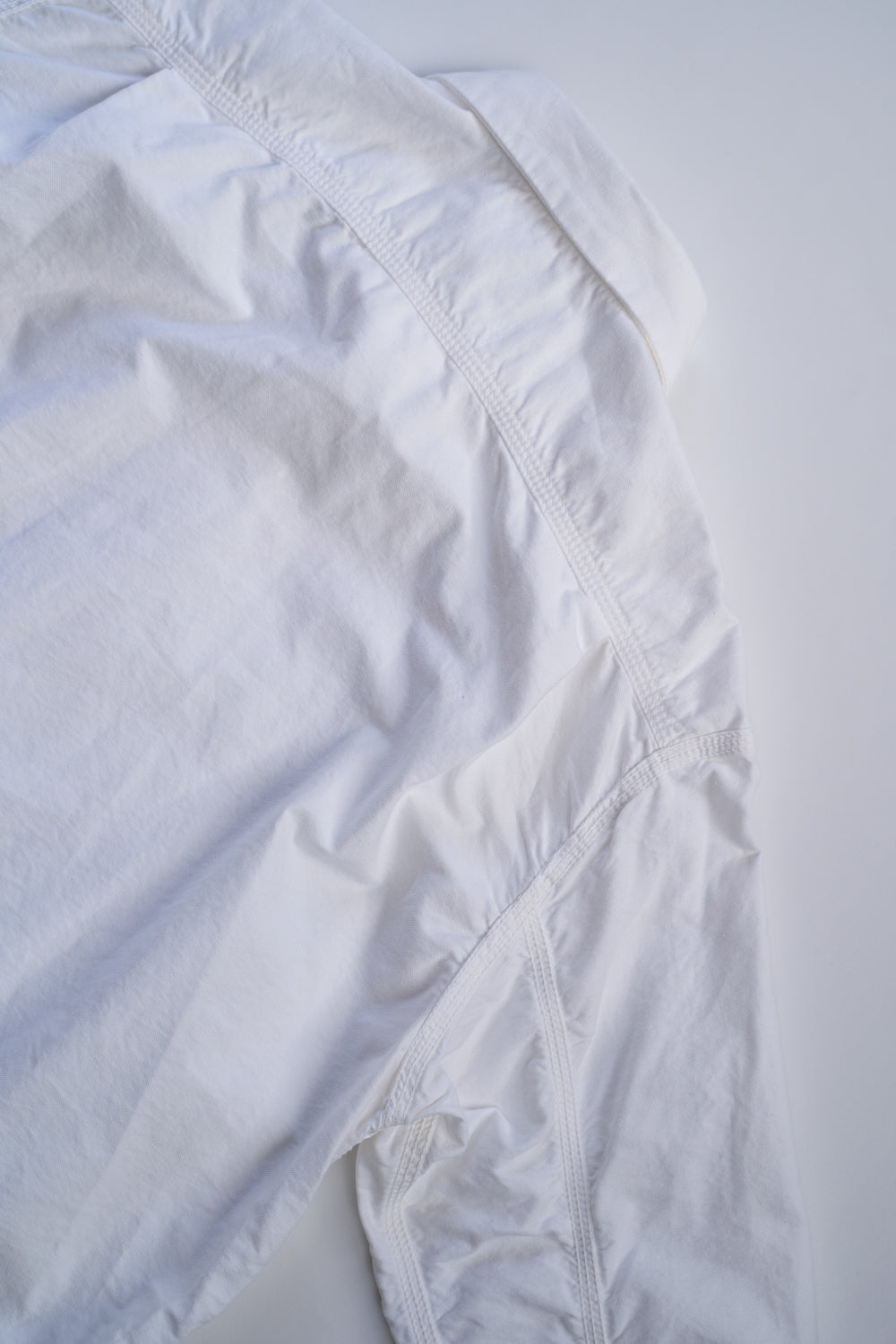 SH04B ボックスワイド3本針シャツ ox(WHITE)