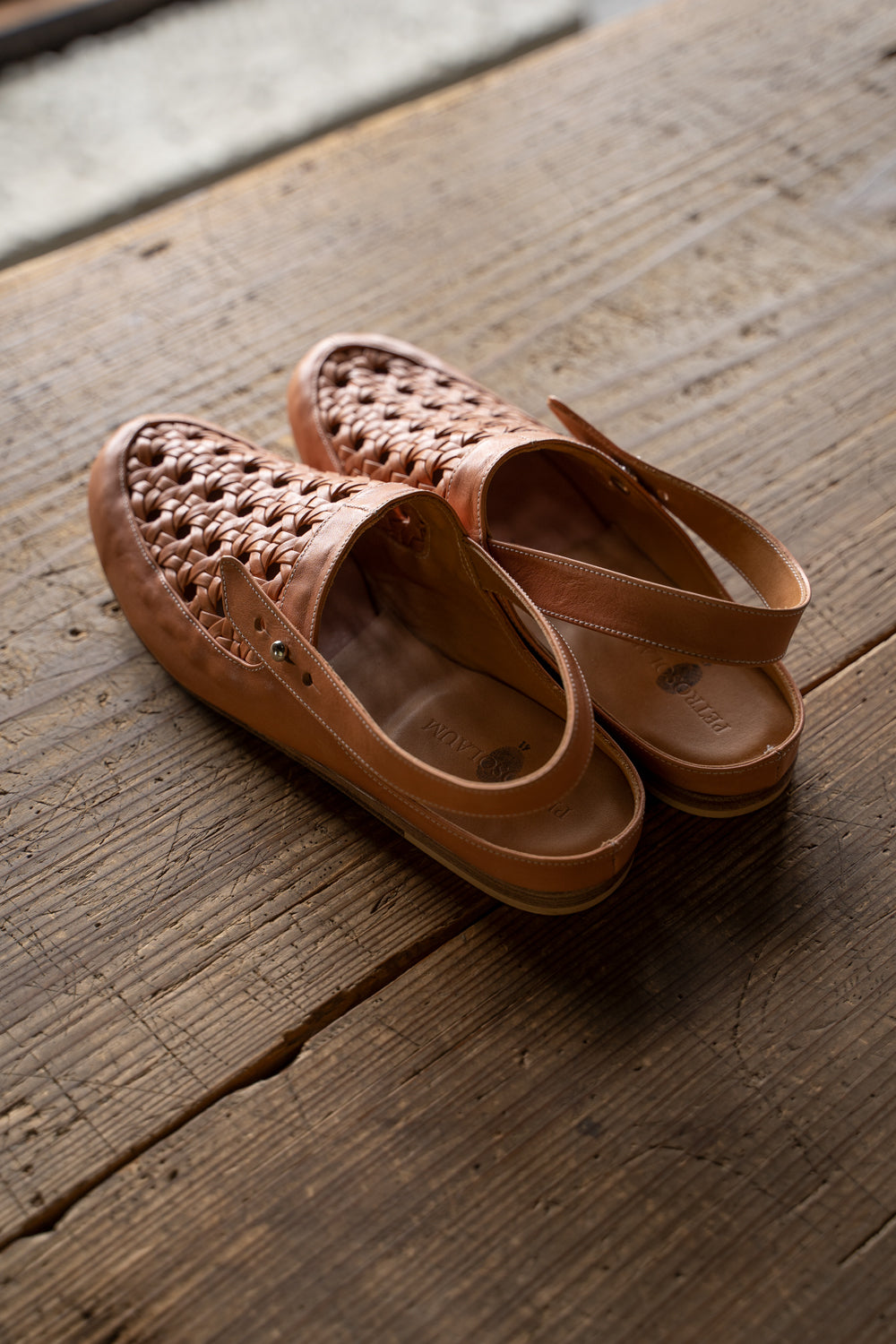 【ラスト1点】Cage Sandals(Horse Membrane-CAMEL)