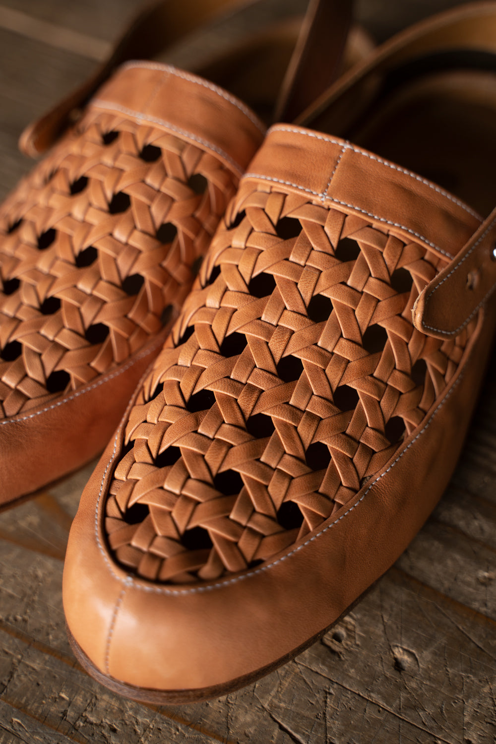 【ラスト1点】Cage Sandals(Horse Membrane-CAMEL)