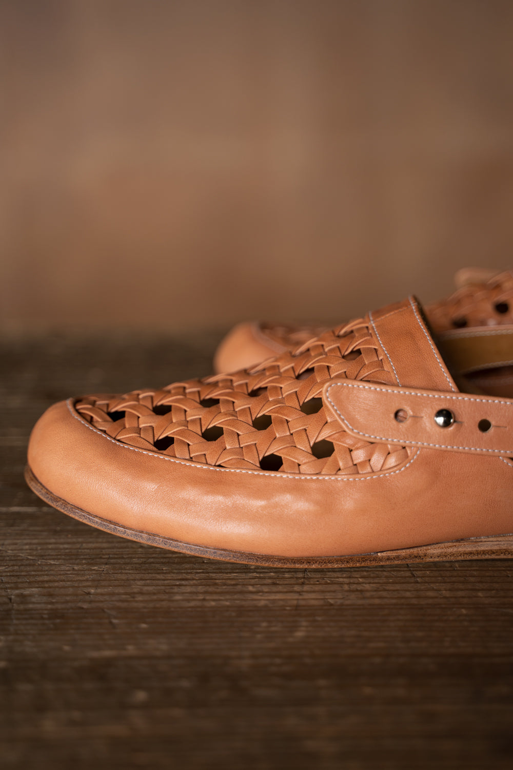 【ラスト1点】Cage Sandals(Horse Membrane-CAMEL)