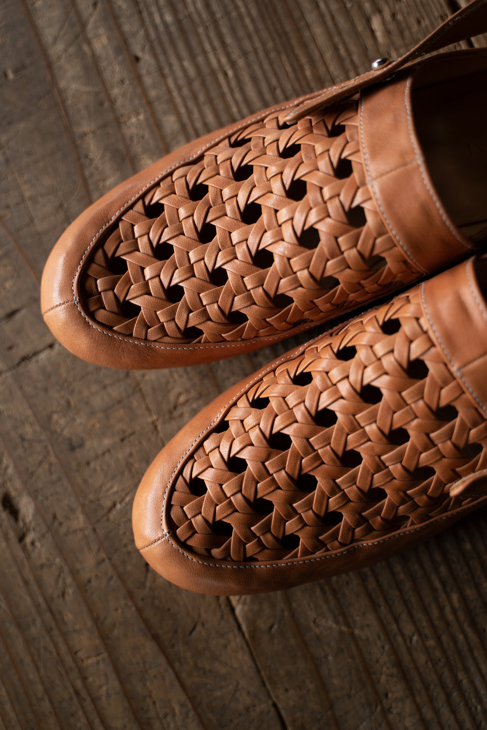 【ラスト1点】Cage Sandals(Horse Membrane-CAMEL)