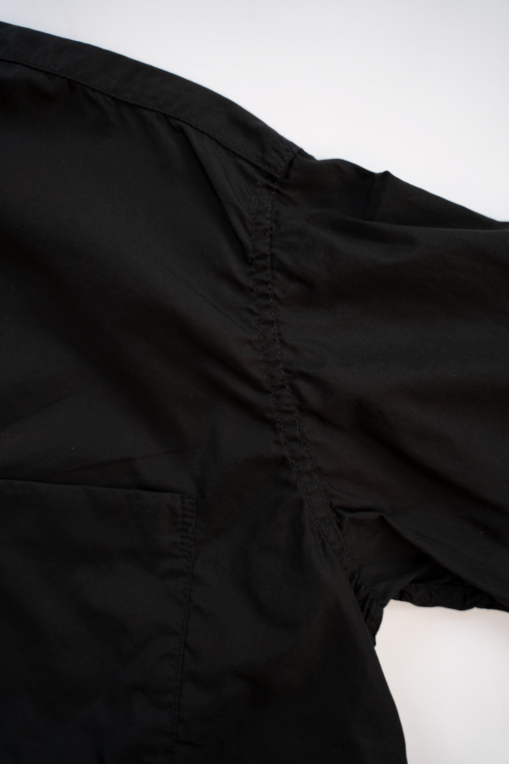 SH06B ボックススタンド2本針シャツ(BLACK)