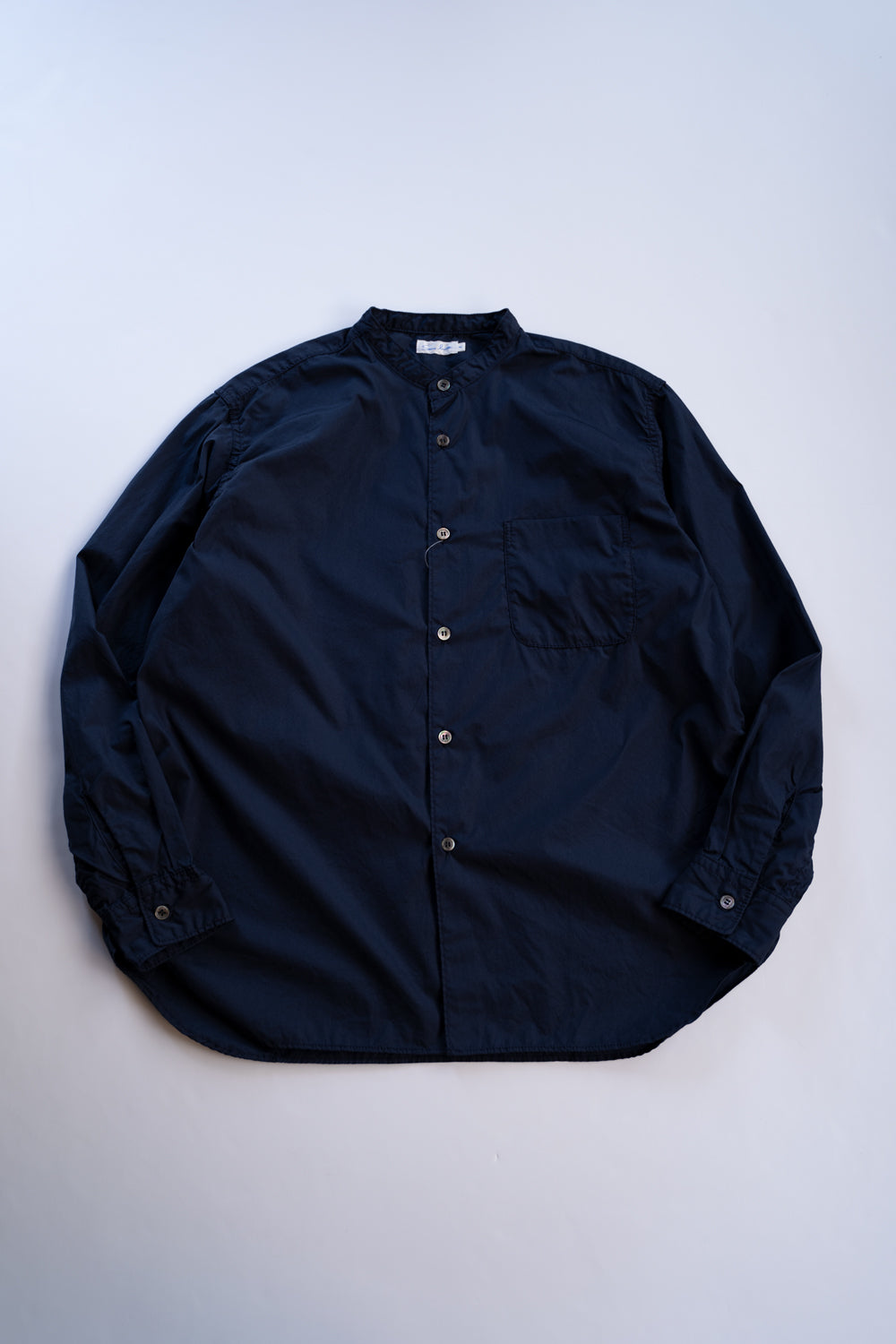 【ラスト1点】SH06B ボックススタンド2本針シャツ(NAVY)