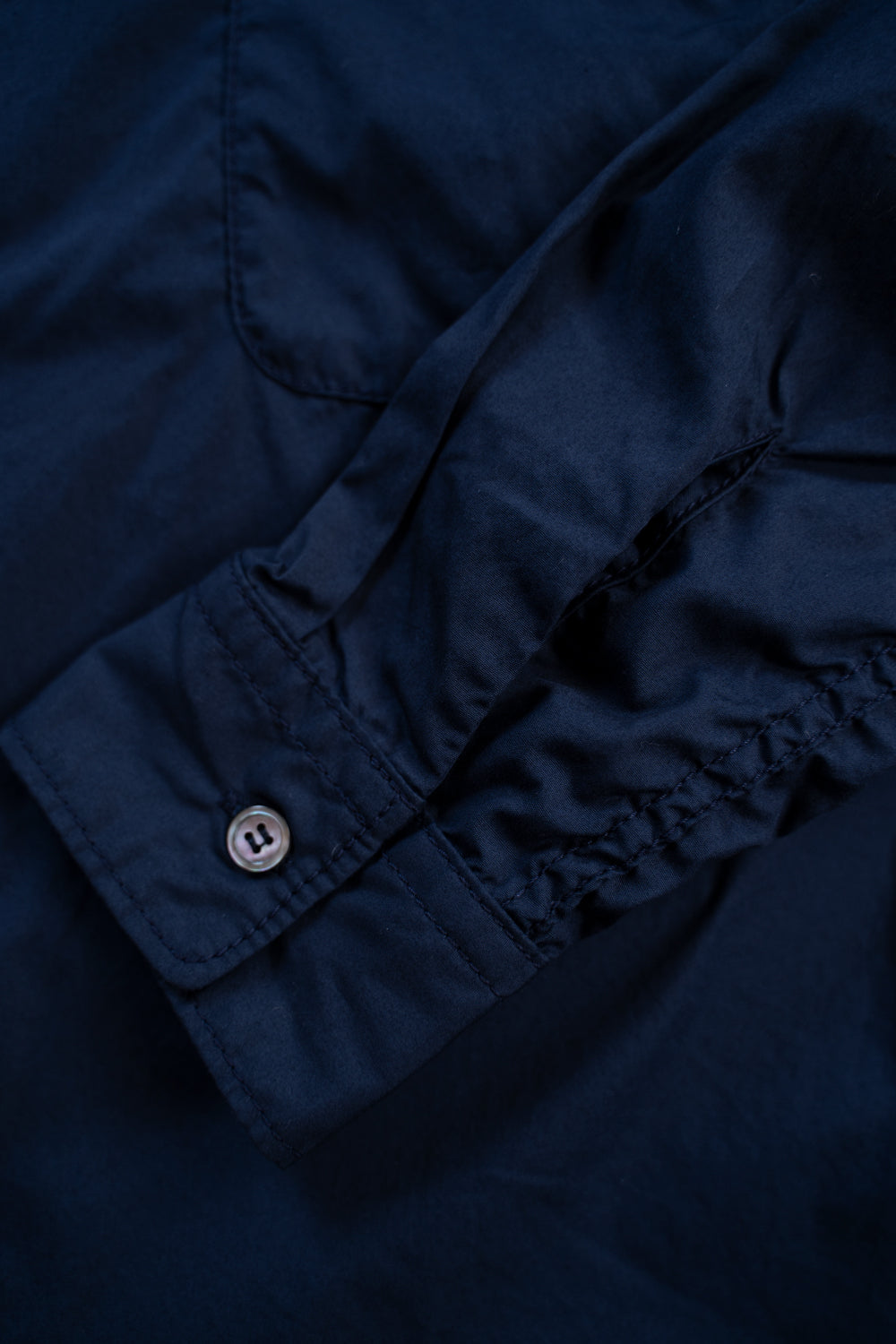 【ラスト1点】SH06B ボックススタンド2本針シャツ(NAVY)