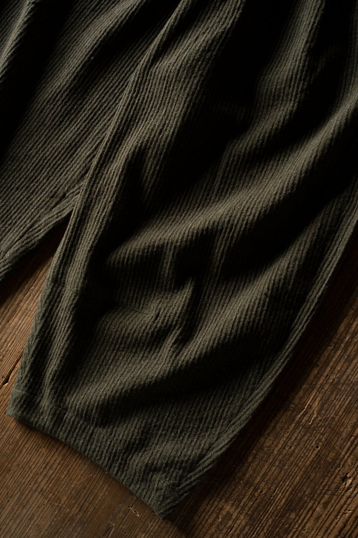 Cocoon Pants - Yak Linen Cotton Cord -(MOSS)