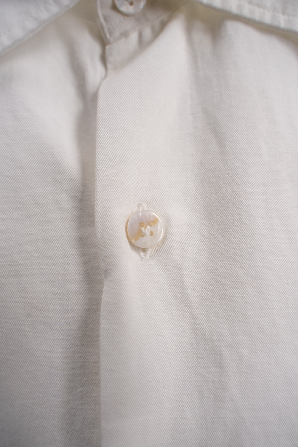 【ラスト1点】Vintage Dressed Twill Windsor Wide Collar Shirt(OYSTER WHITE)