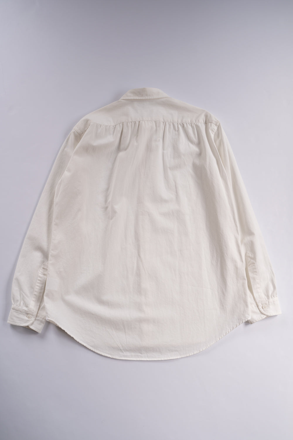 【ラスト1点】Vintage Dressed Twill Windsor Wide Collar Shirt(OYSTER WHITE)