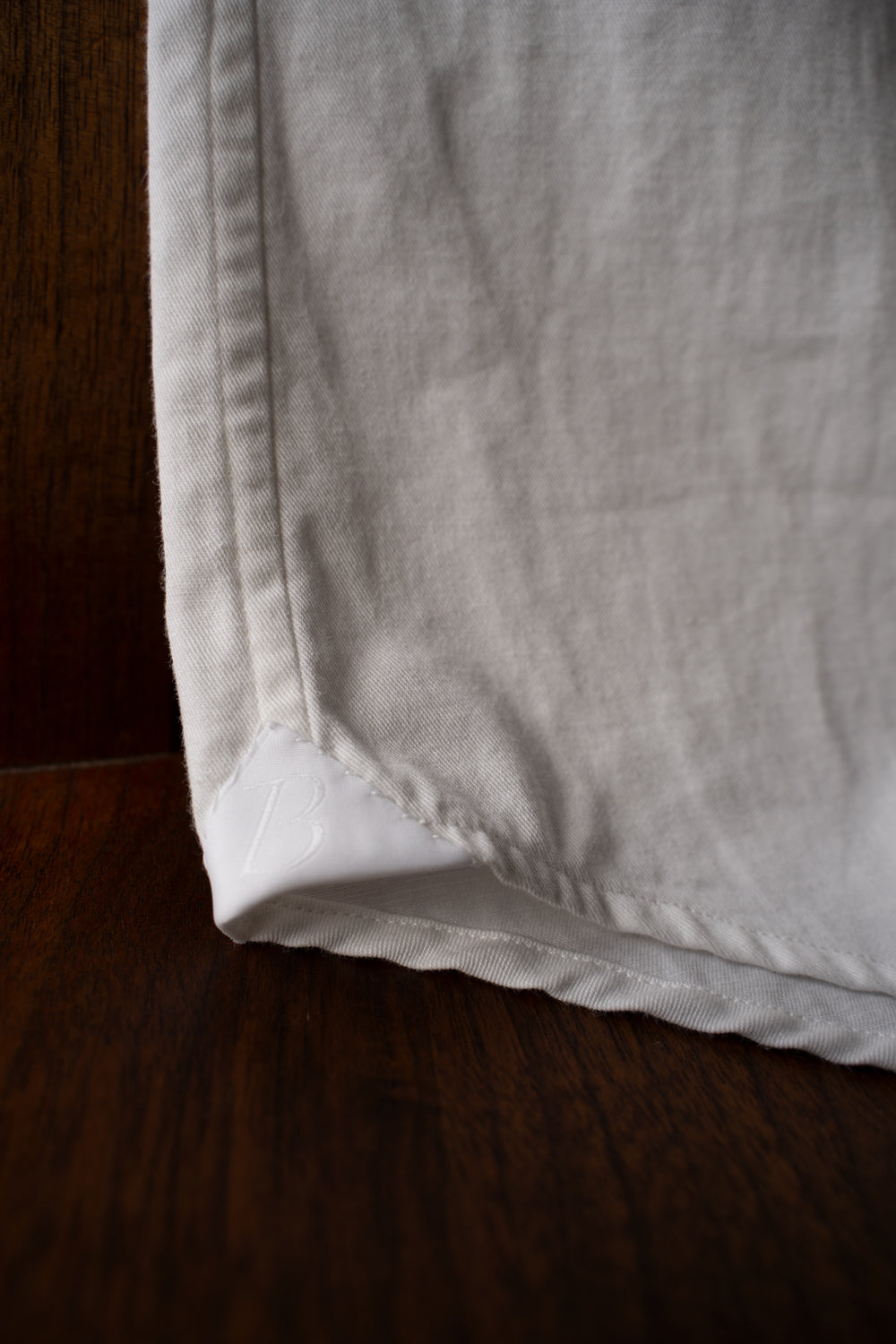 【ラスト1点】Vintage Dressed Twill Windsor Wide Collar Shirt(OYSTER WHITE)