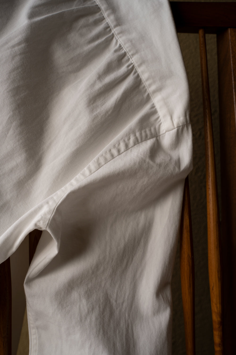 【ラスト1点】Vintage Dressed Twill Windsor Wide Collar Shirt(OYSTER WHITE)