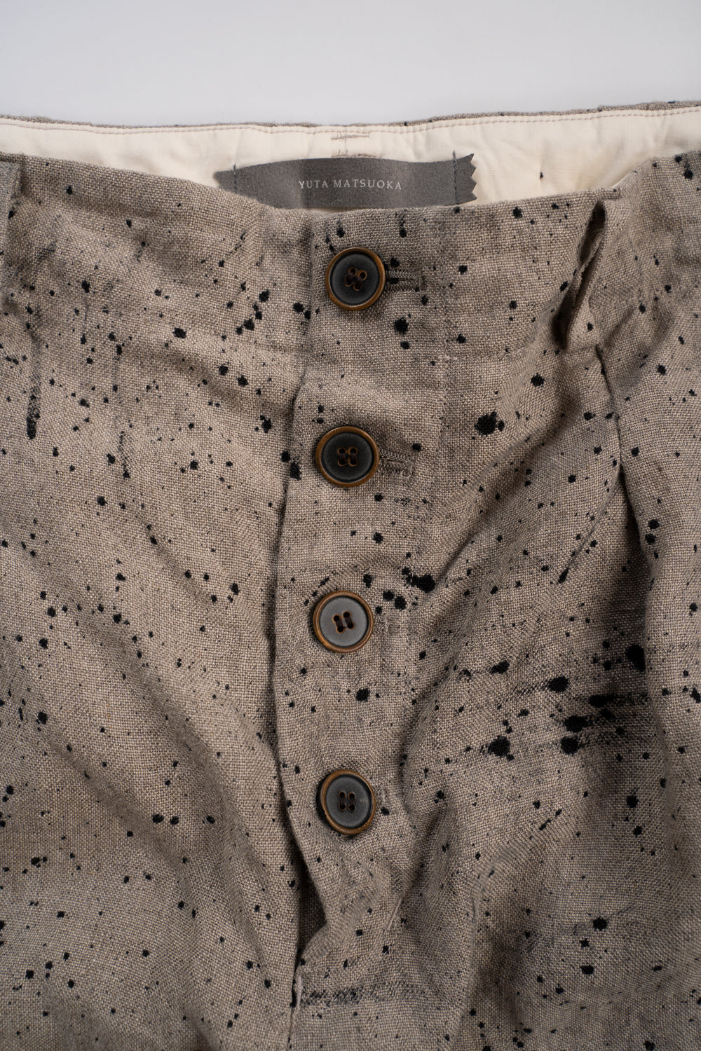【ラスト1点】Airbrushed Dyed Fabrics Hook Pants/エアーブラッシュドダイドファブリックスホックパンツ(ECRU)