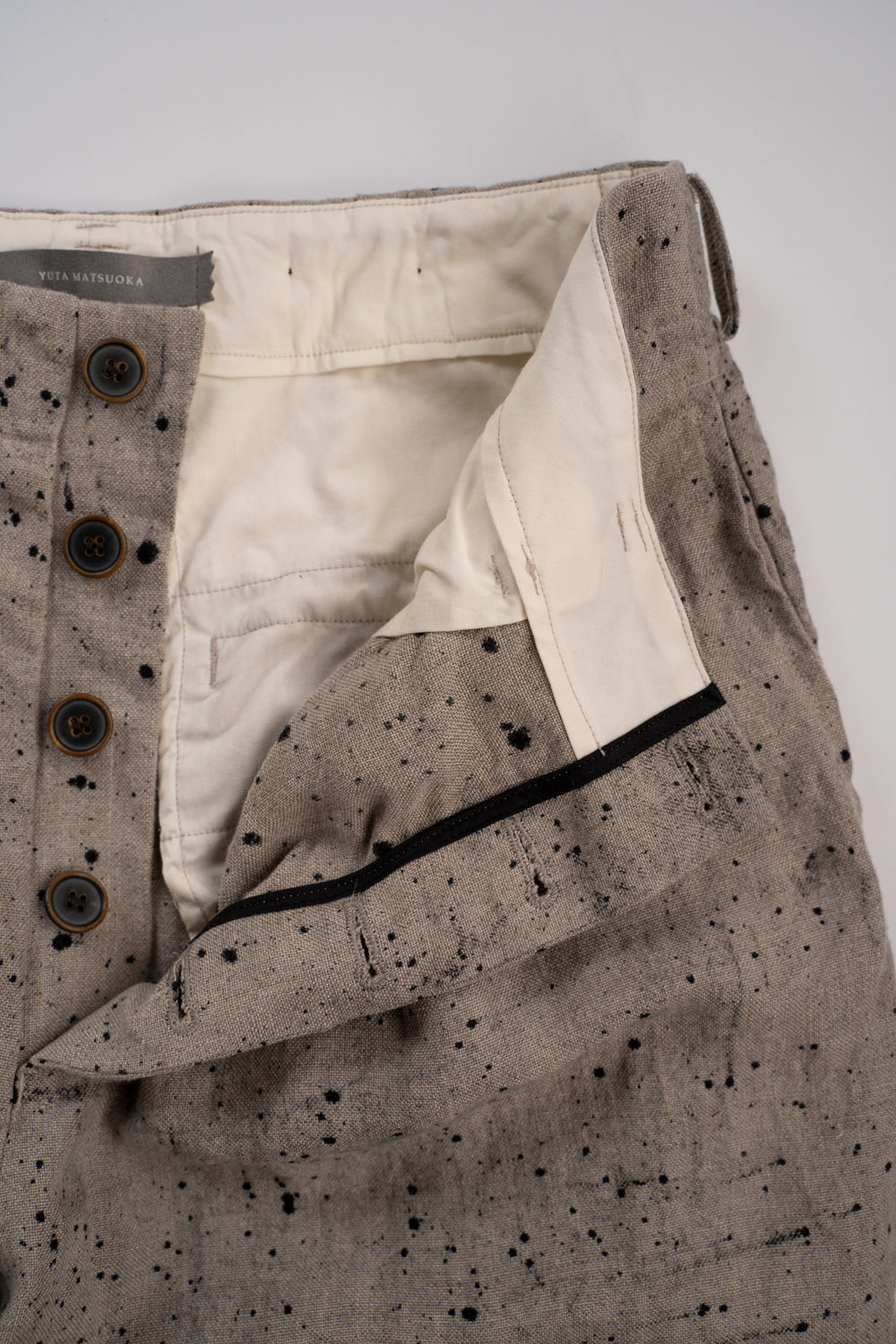 【ラスト1点】Airbrushed Dyed Fabrics Hook Pants/エアーブラッシュドダイドファブリックスホックパンツ(ECRU)