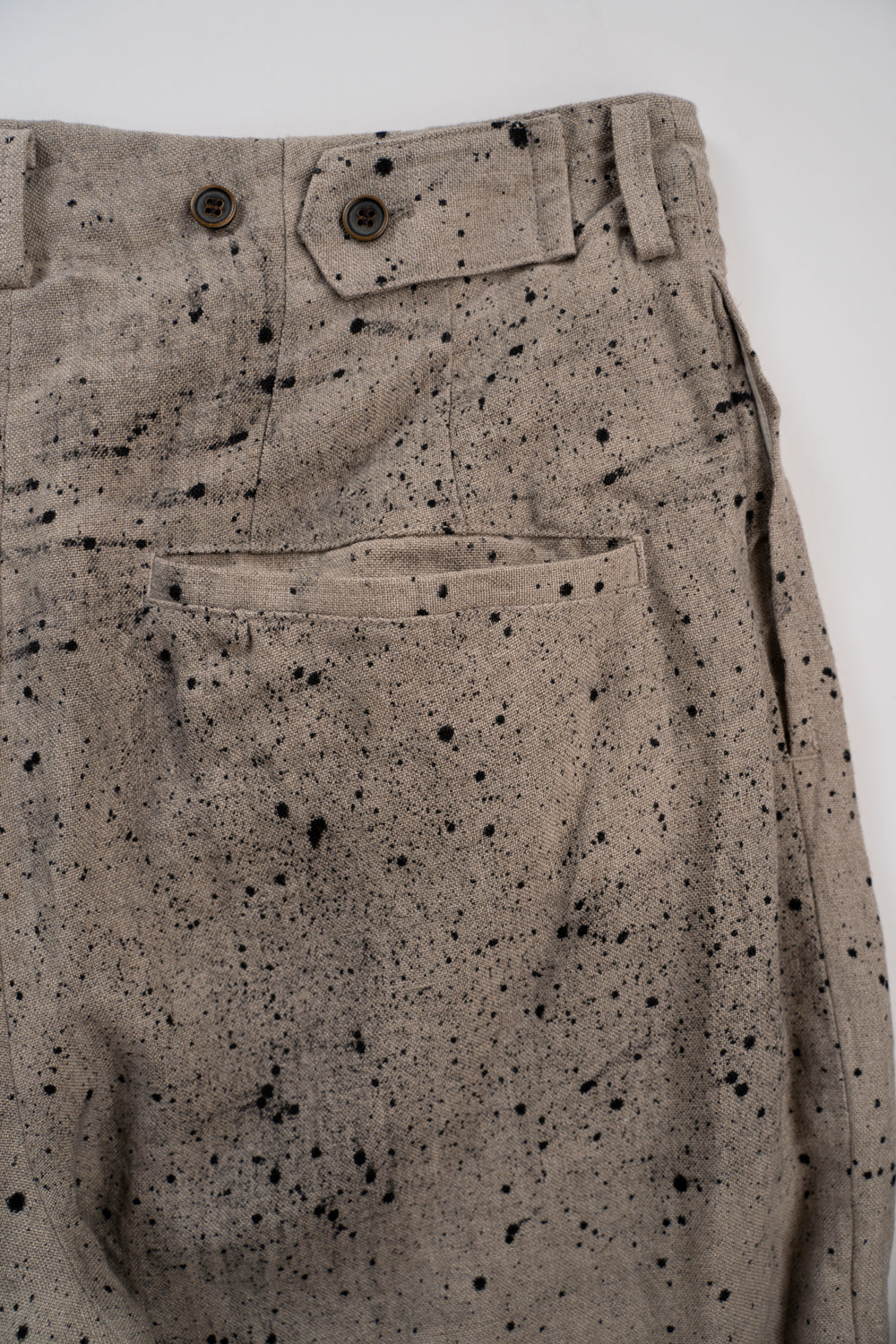 【ラスト1点】Airbrushed Dyed Fabrics Hook Pants/エアーブラッシュドダイドファブリックスホックパンツ(ECRU)