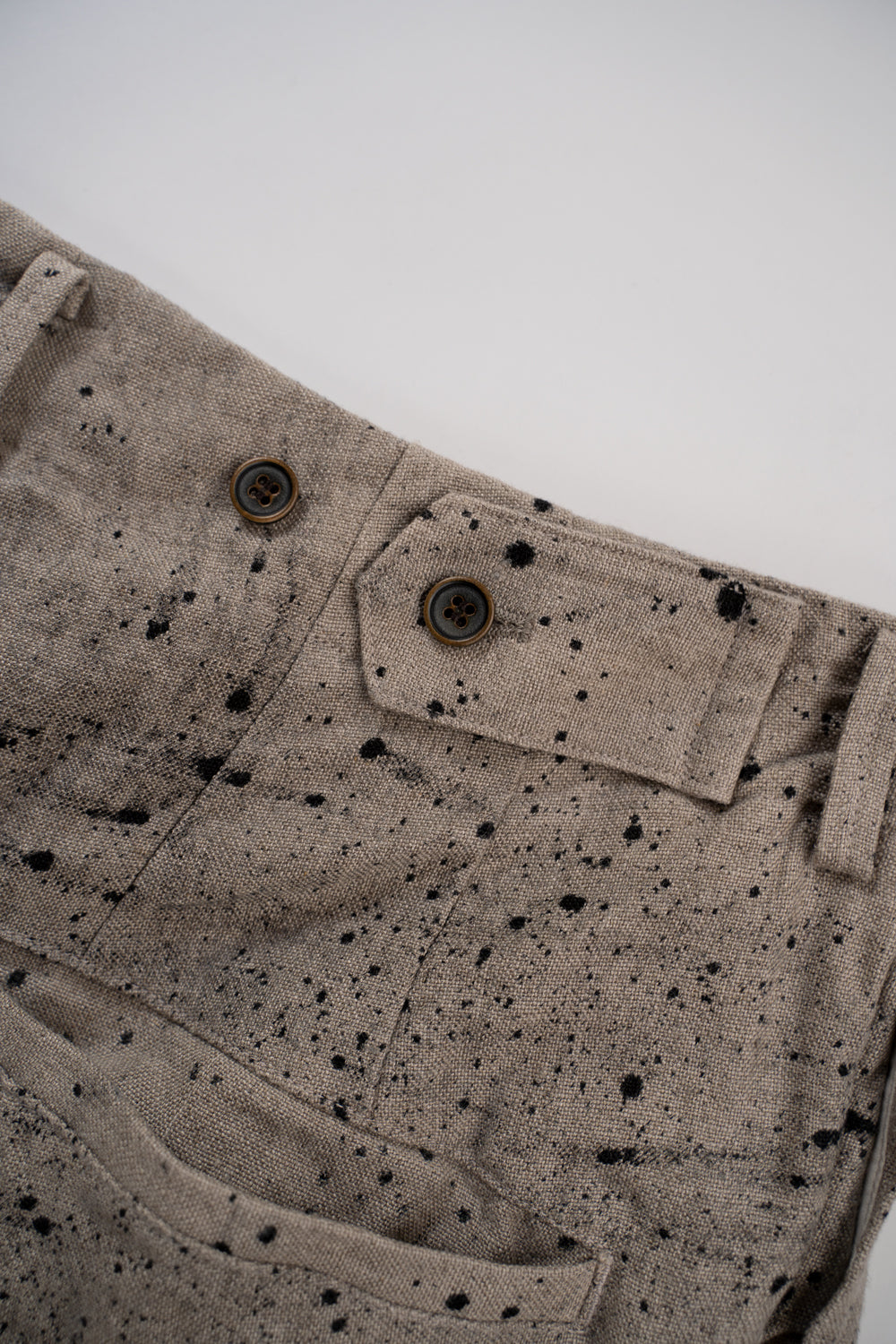 【ラスト1点】Airbrushed Dyed Fabrics Hook Pants/エアーブラッシュドダイドファブリックスホックパンツ(ECRU)