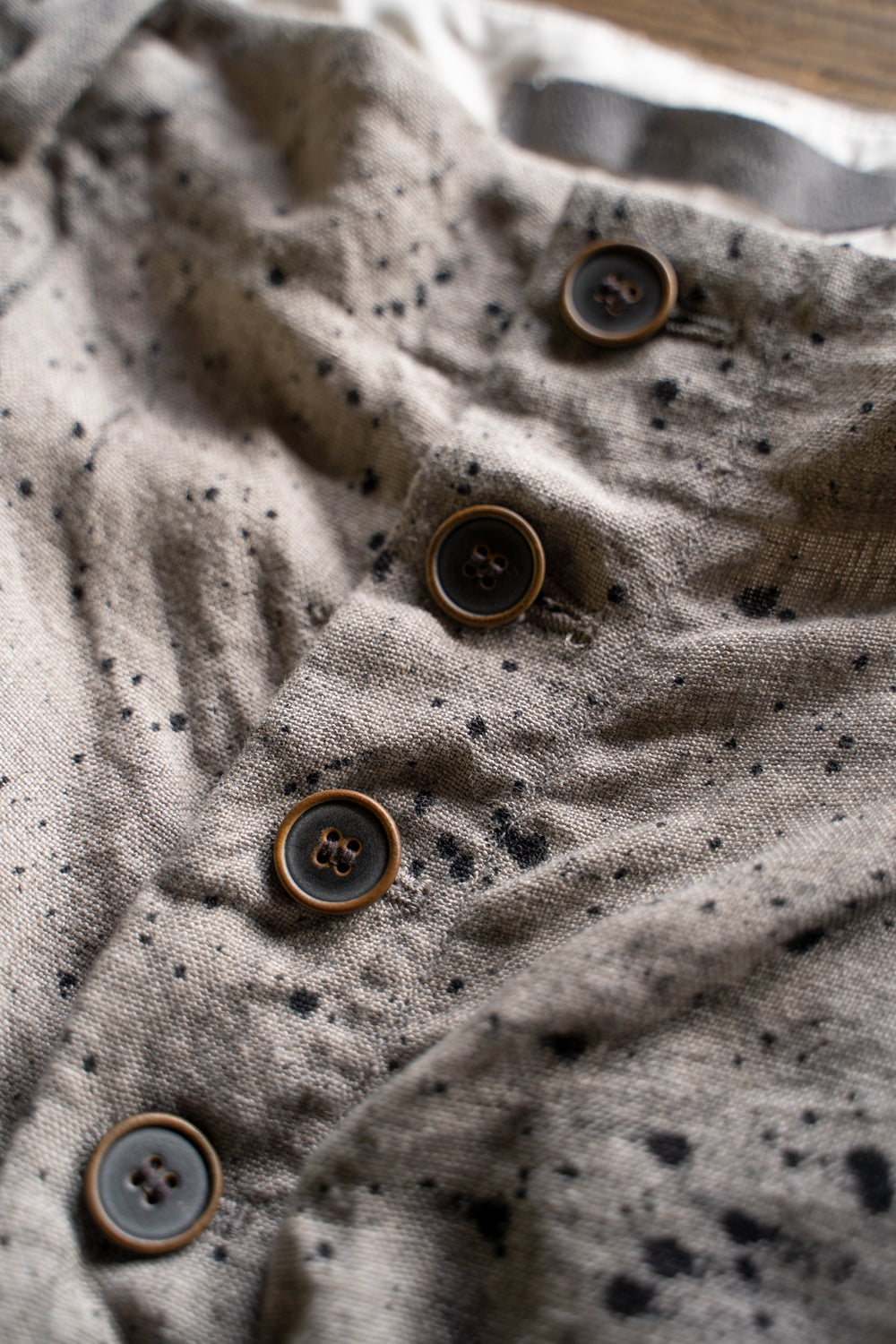 【ラスト1点】Airbrushed Dyed Fabrics Hook Pants/エアーブラッシュドダイドファブリックスホックパンツ(ECRU)