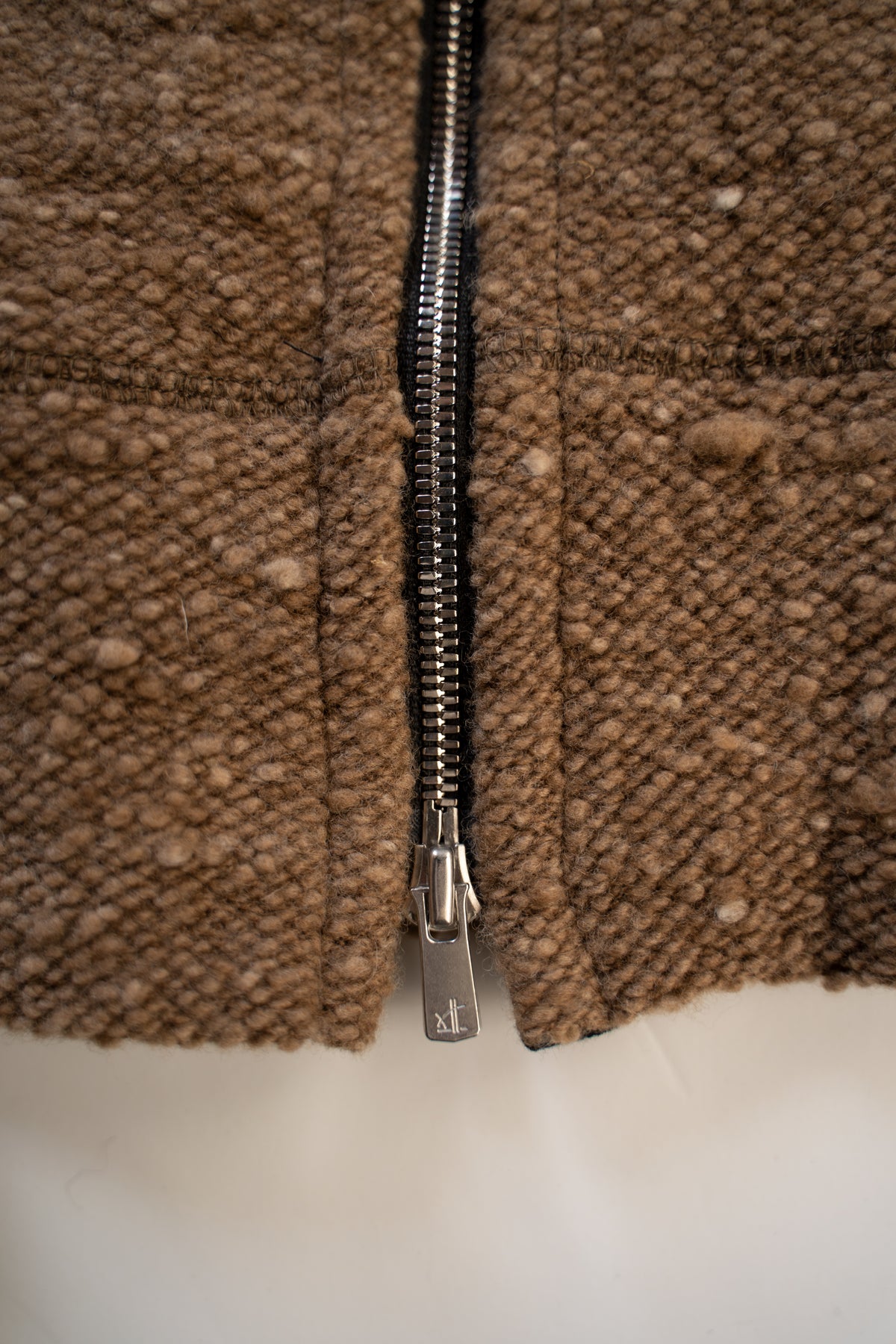 【ラスト1点】Anatomical Cut Zip Cardigan "DRIVE"(MAPLE)