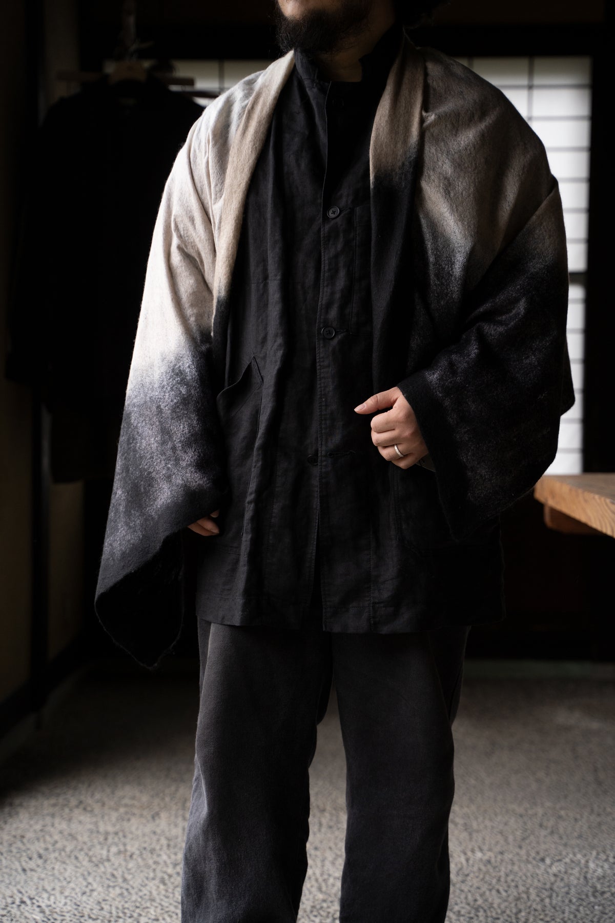 【ラスト1点】Cashmere Silk Stole "ROSSINI" (AS SAMPLE)