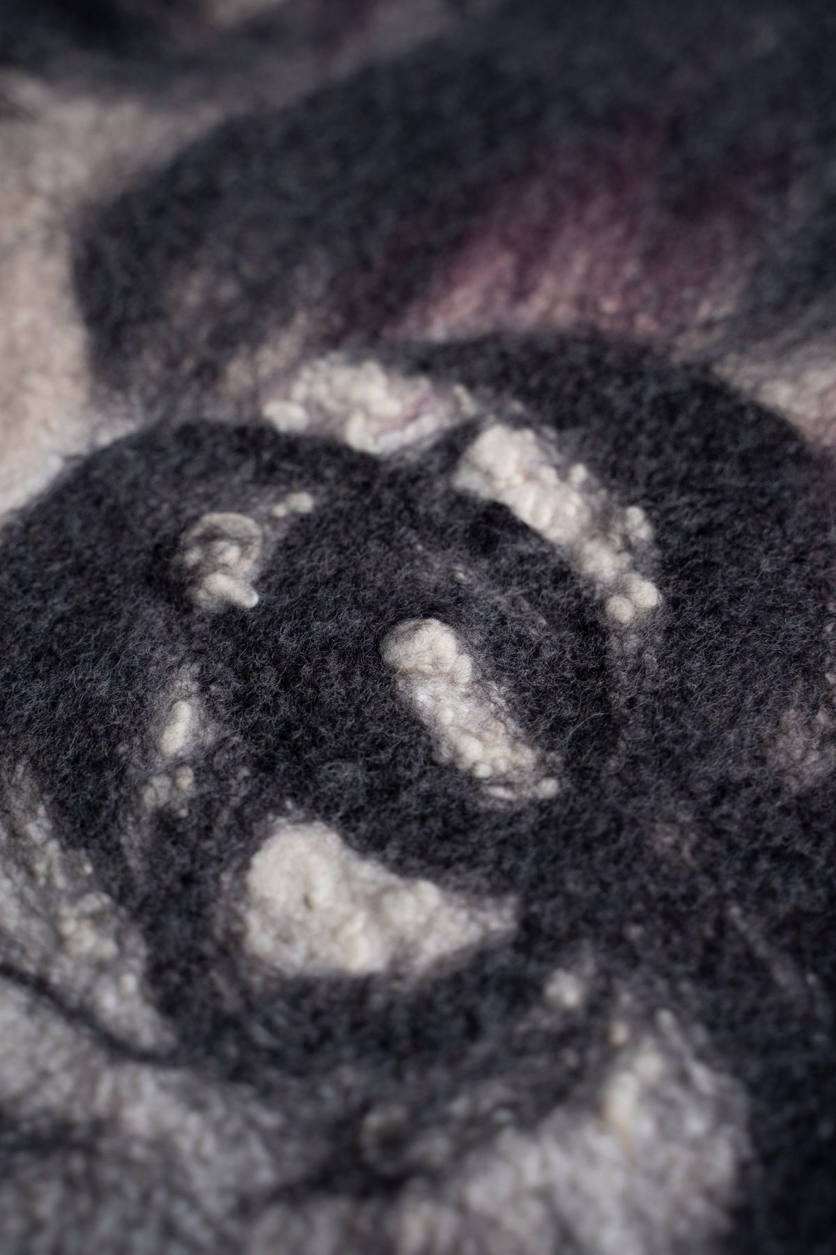 【ラスト1点】Merino Wool Blanket "ROSE" (BEIGE-GREY)