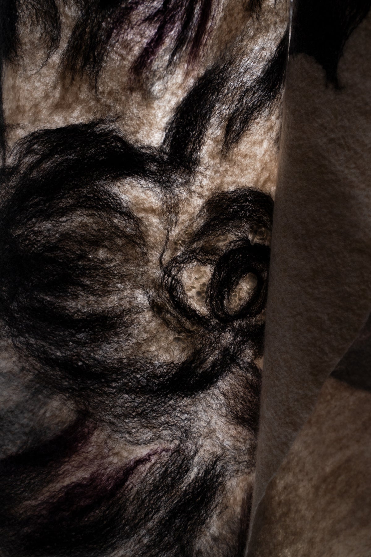 【ラスト1点】Merino Wool Blanket "ROSE" (BEIGE-GREY)