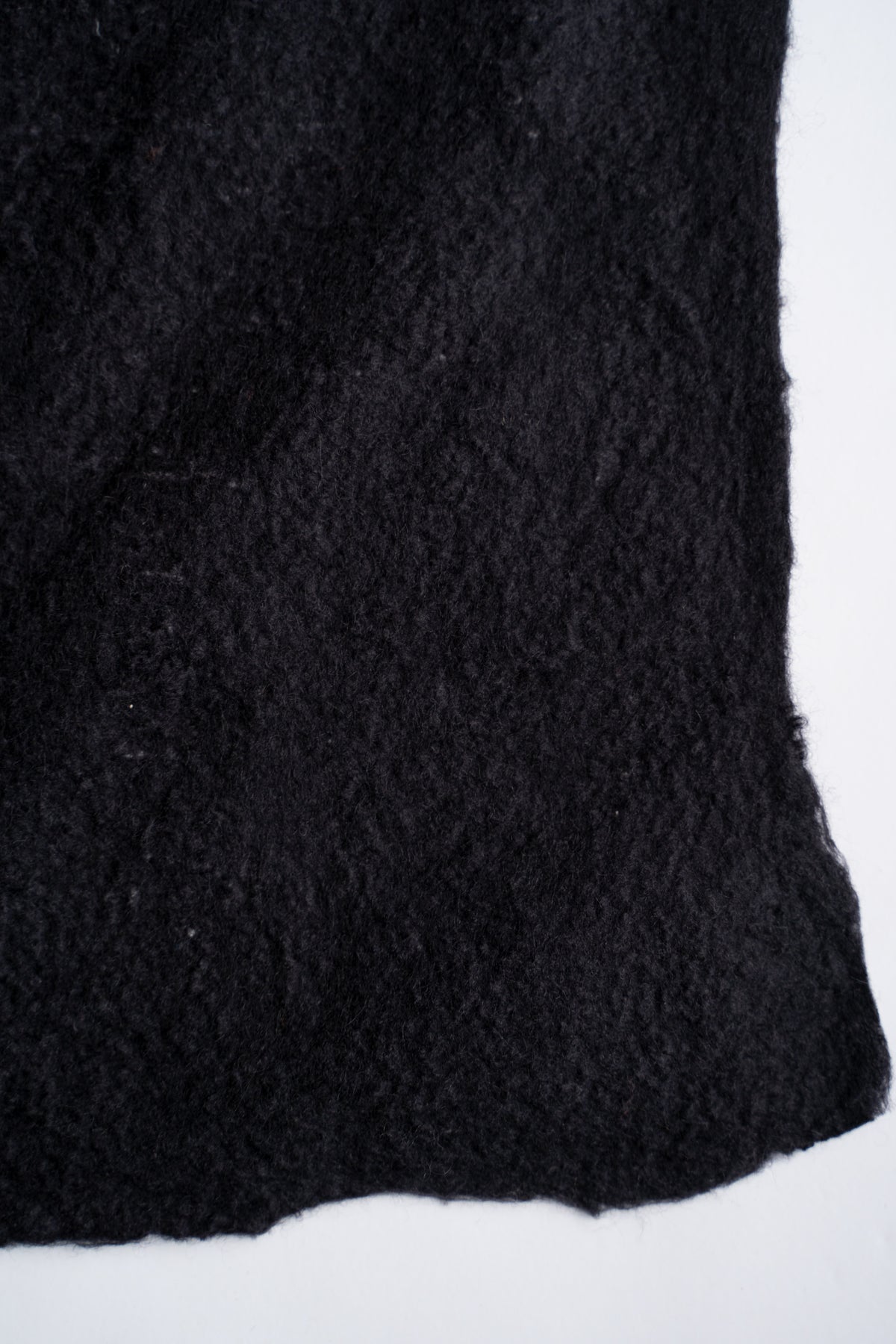 【ラスト1点】Wool Silk Stole "Painting 300" (BLACK/WHITE)
