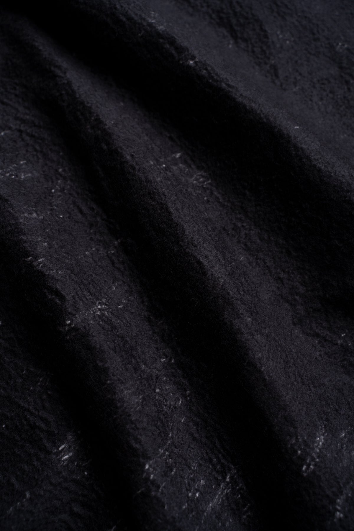 【ラスト1点】Wool Silk Stole "Painting 300" (BLACK/WHITE)