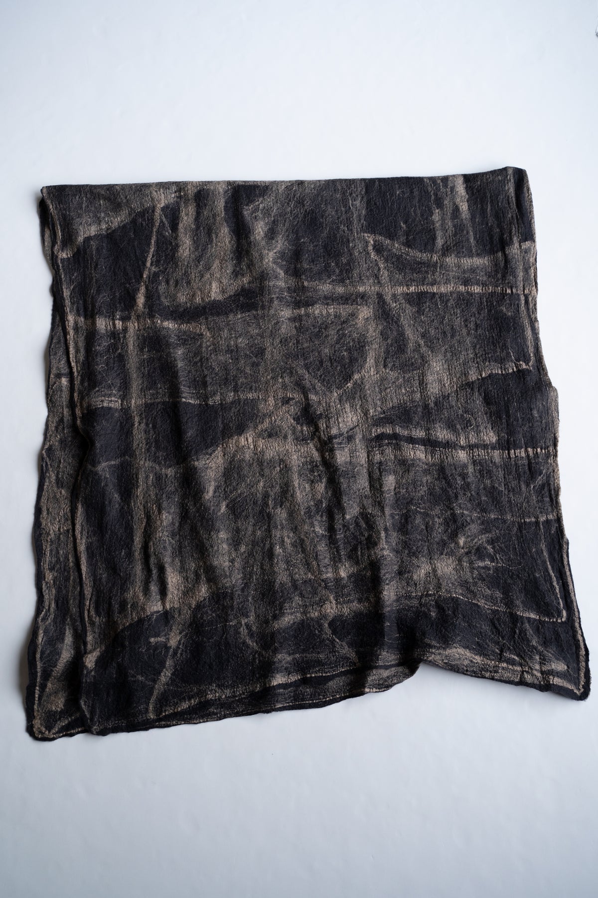 【ラスト1点】Wool Silk Stole "LIGHT 200" (BLACKBOARD/EARTH)