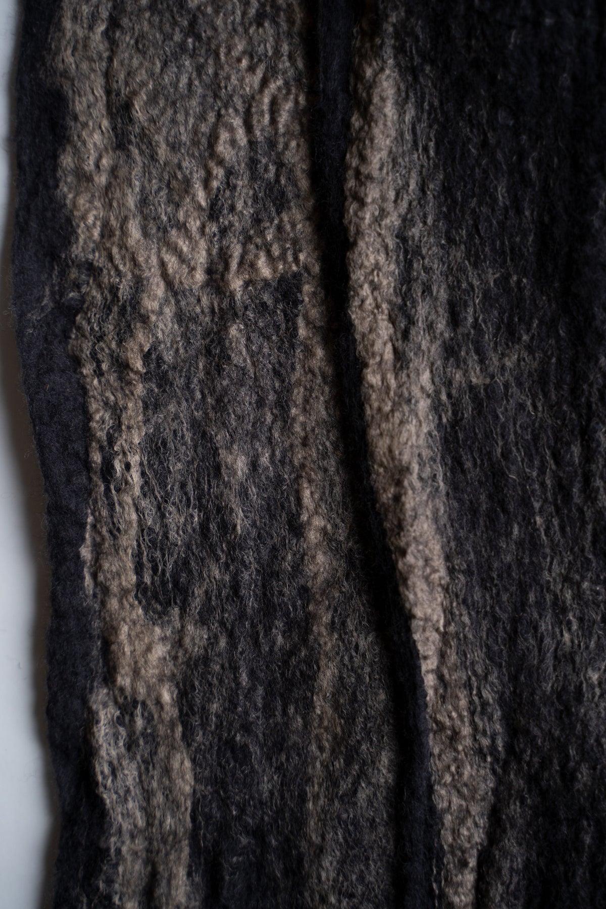 【ラスト1点】Wool Silk Stole "LIGHT 200" (BLACKBOARD/EARTH)