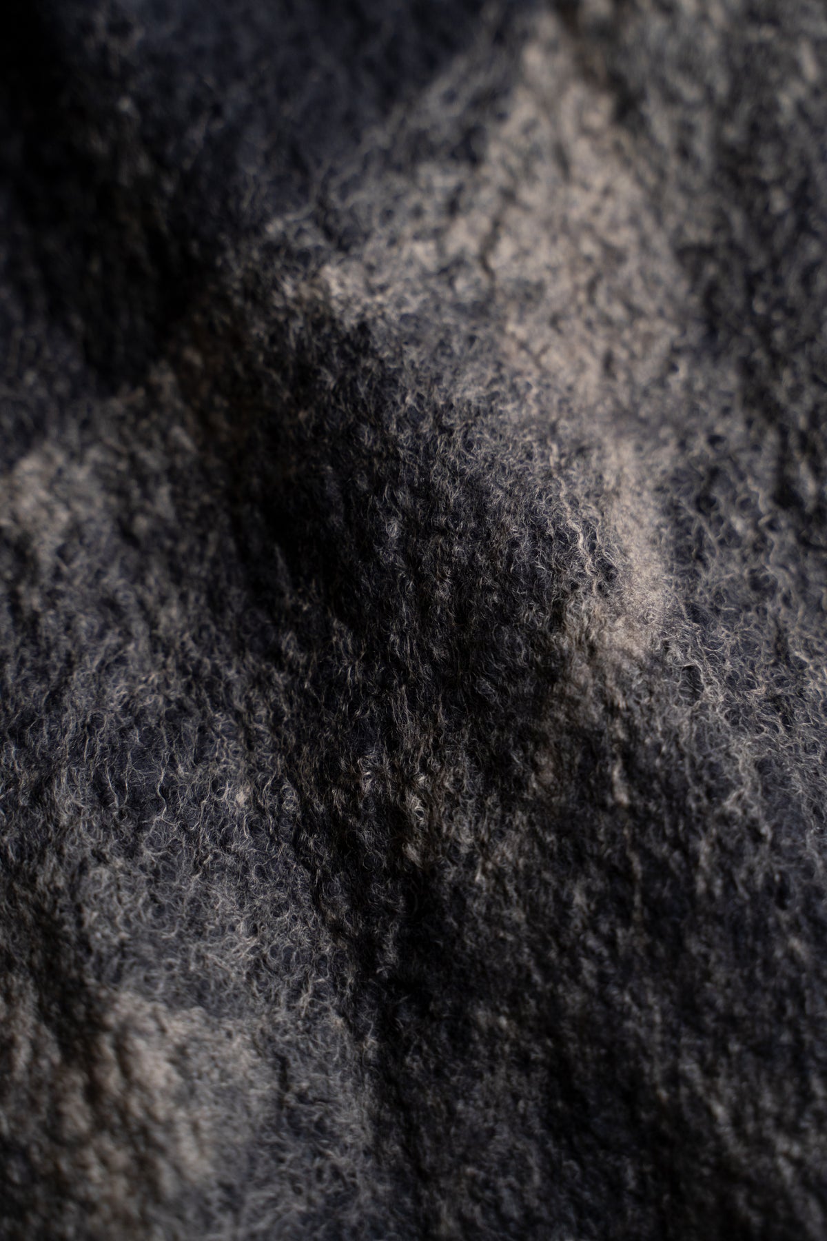 【ラスト1点】Wool Silk Stole "LIGHT 200" (BLACKBOARD/EARTH)