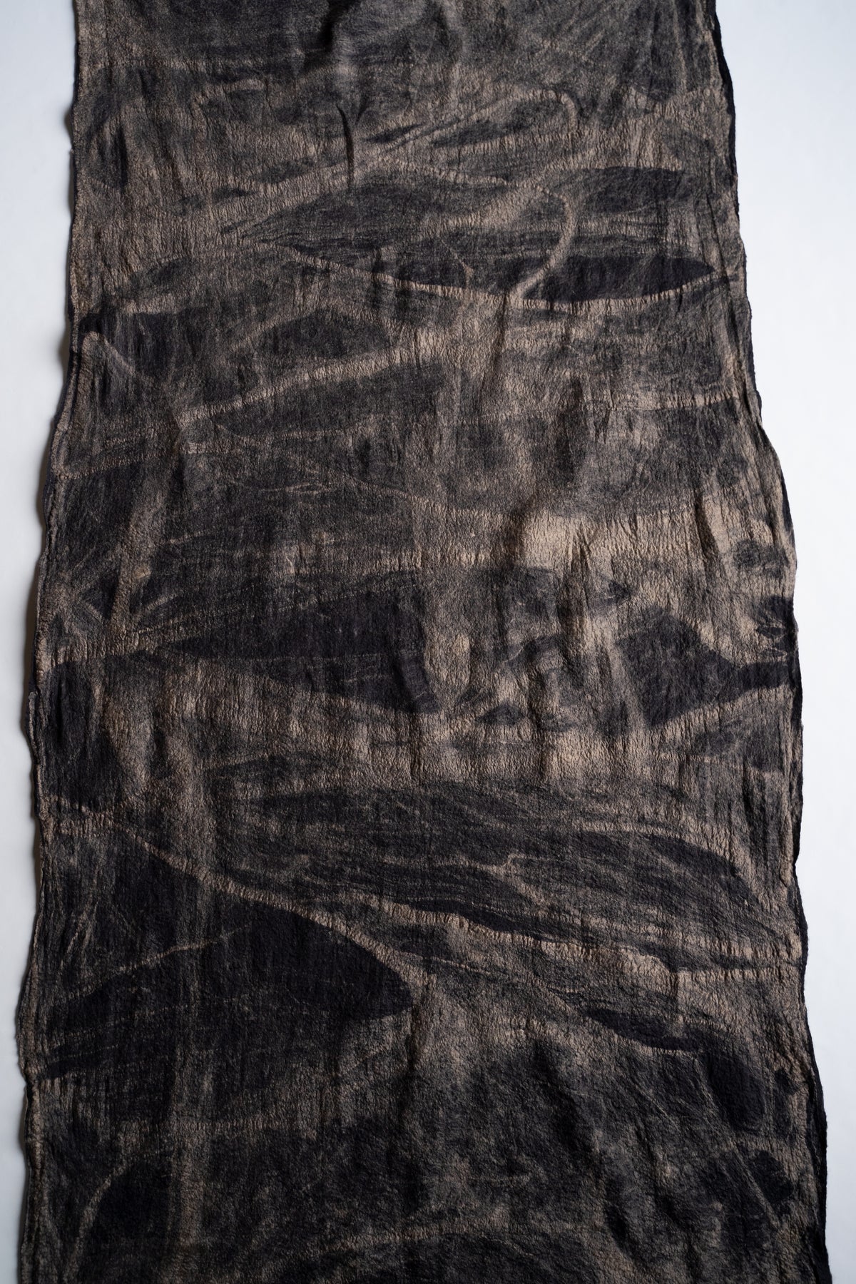 【ラスト1点】Wool Silk Stole "LIGHT 200" (BLACKBOARD/EARTH)