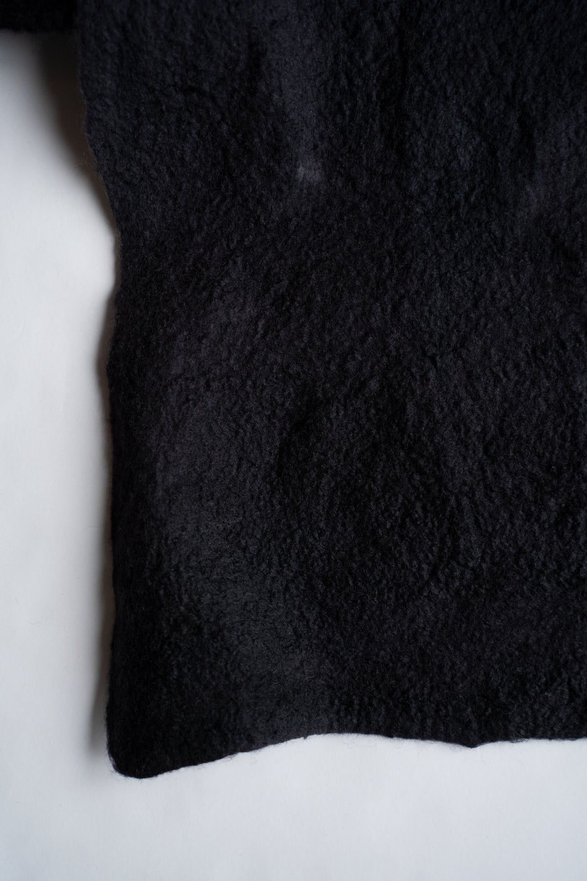 【ラスト1点】Wool Silk Stole "LIGHT 100" (BLACK/BLACK)