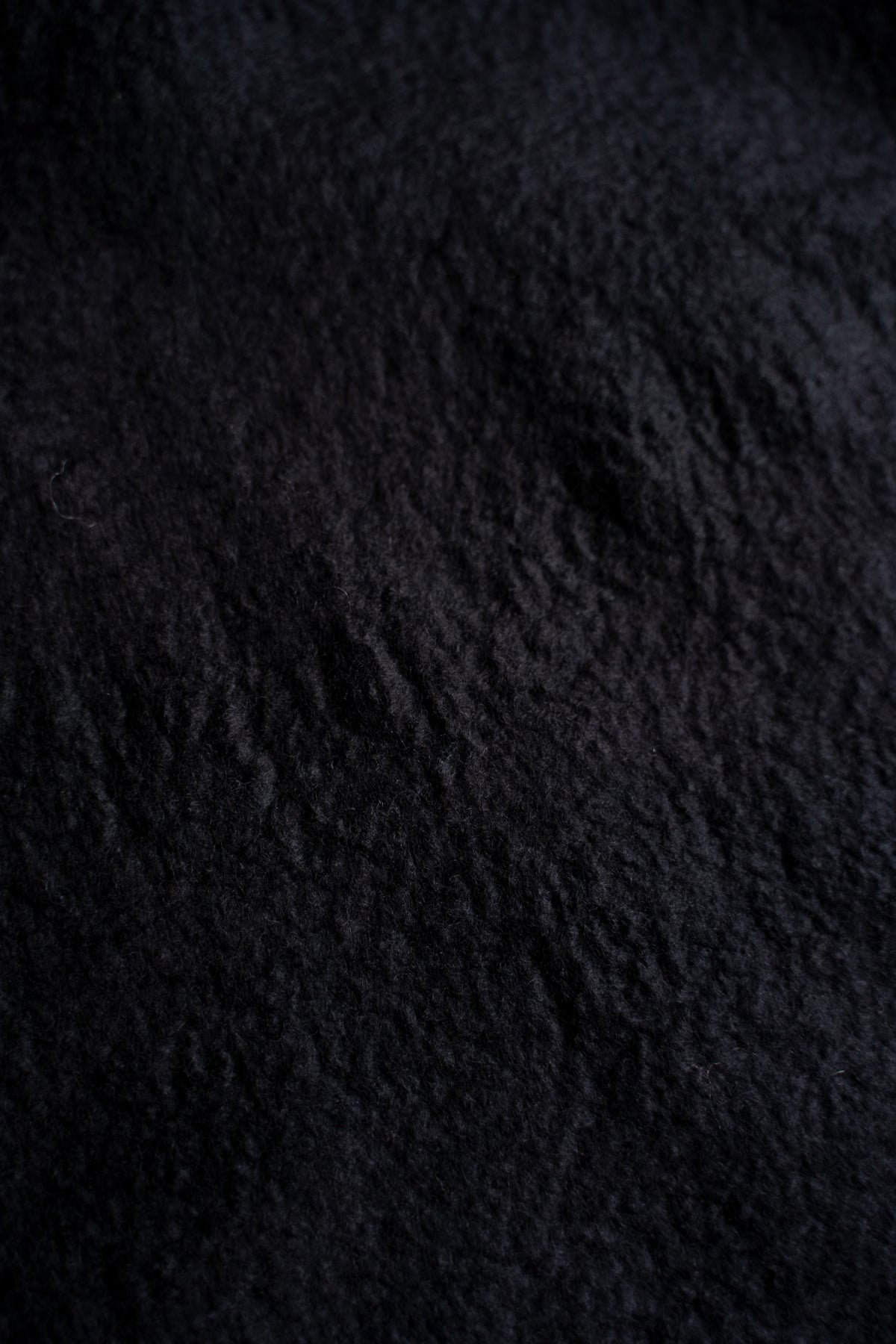 【ラスト1点】Wool Silk Stole "LIGHT 100" (BLACK/BLACK)