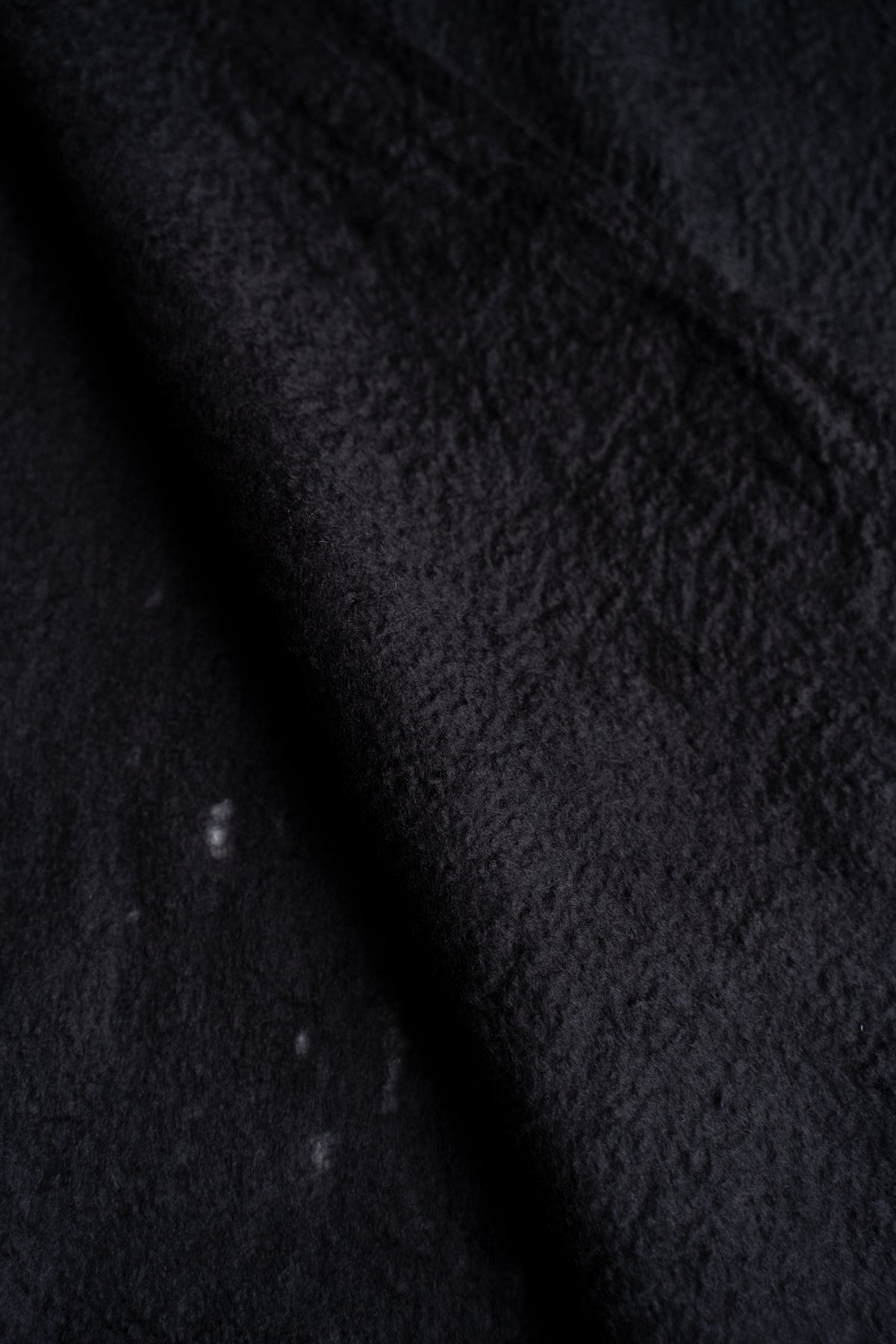 【ラスト1点】Wool Silk Stole "LIGHT 100" (BLACK/BLACK)