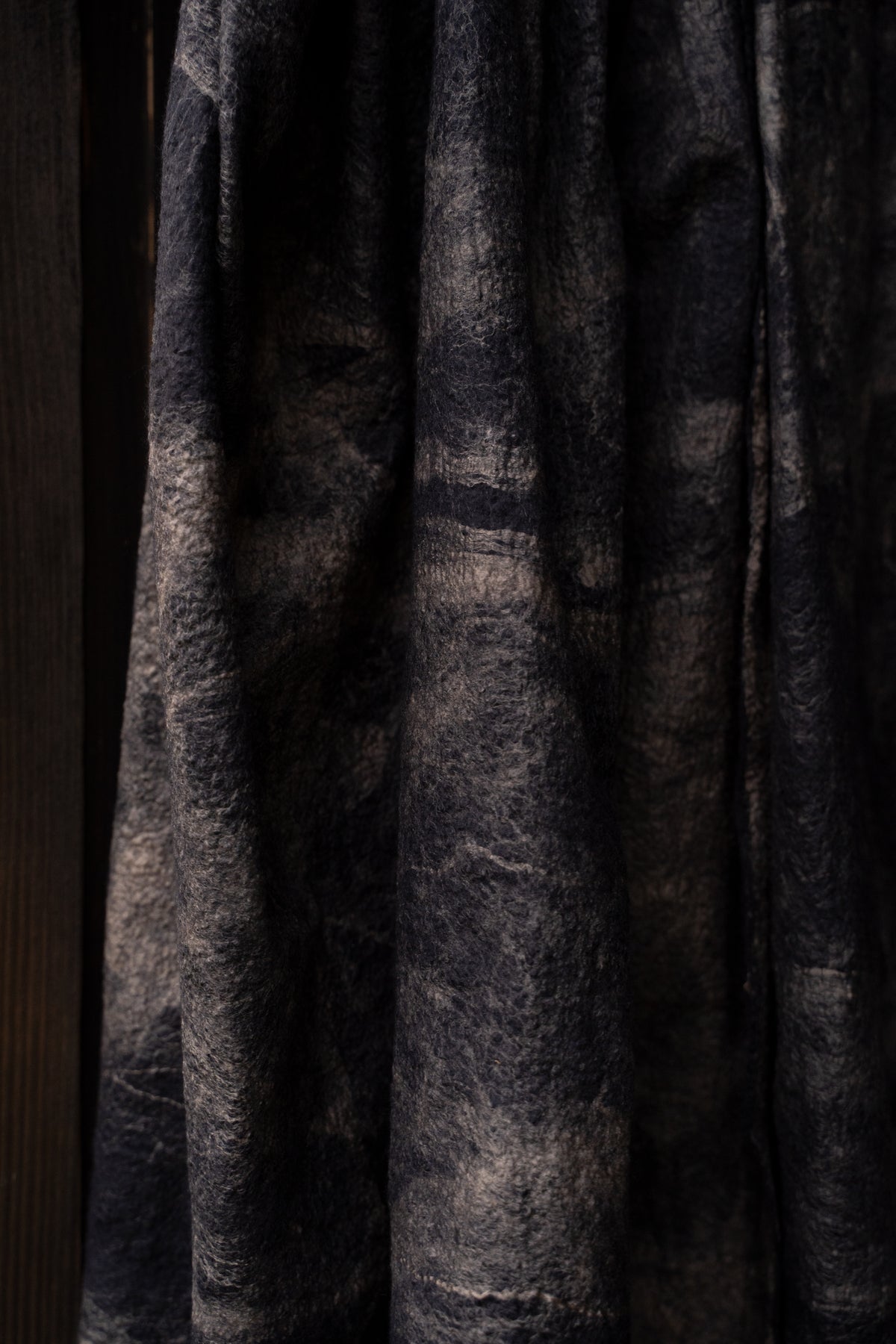 【ラスト1点】Wool Silk Stole "LIGHT 200" (BLACKBOARD/EARTH)