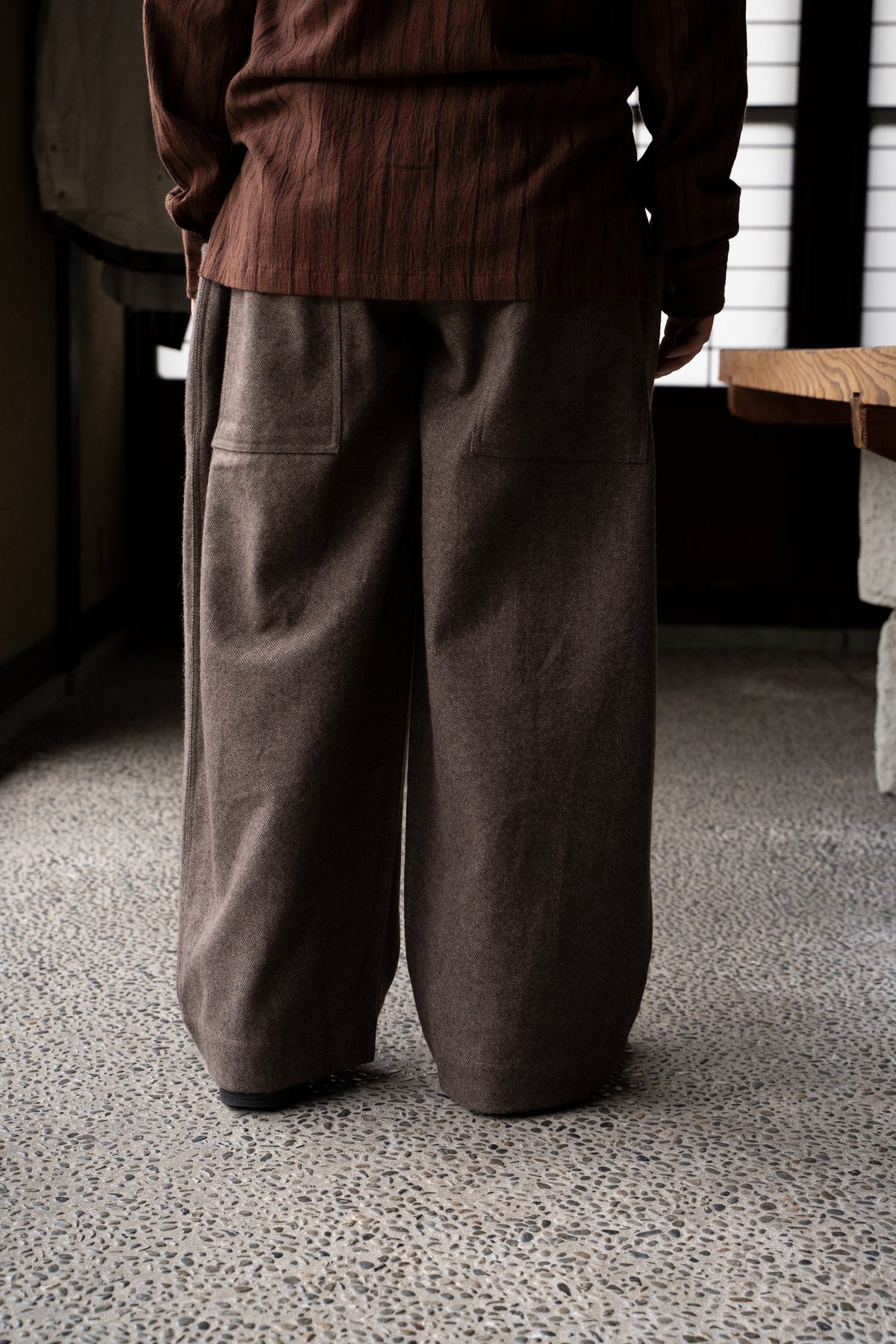 18-D/Farmer Pants(BROWN)