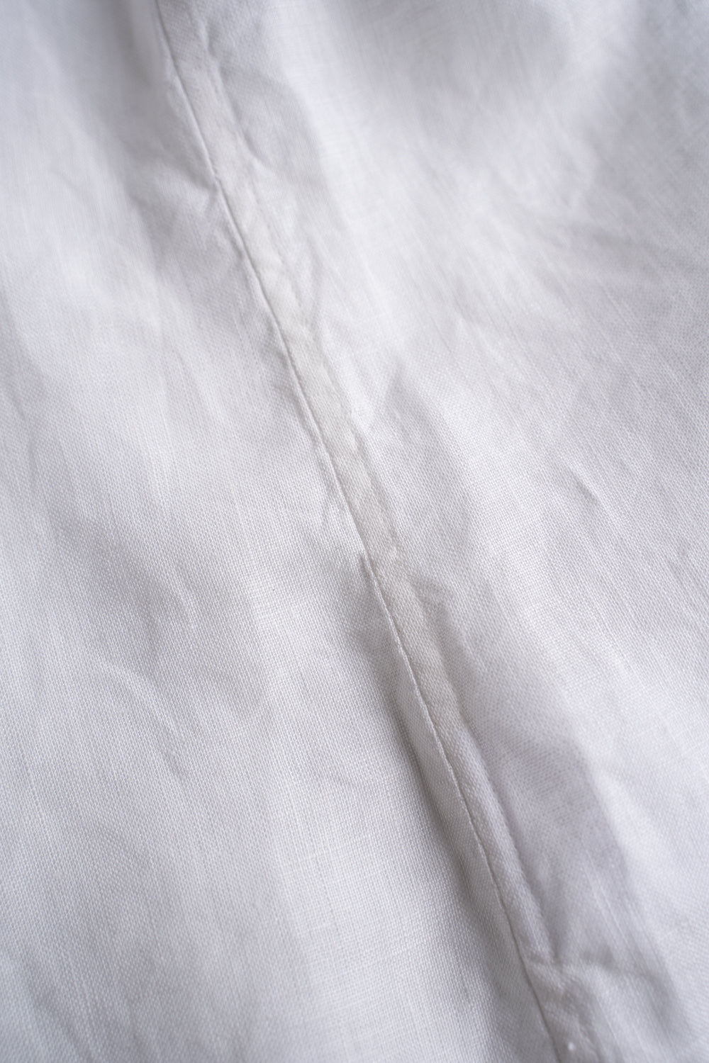 Authentic Linen Poplin Windsor Wide Collar Shirt(PEARL WHITE)