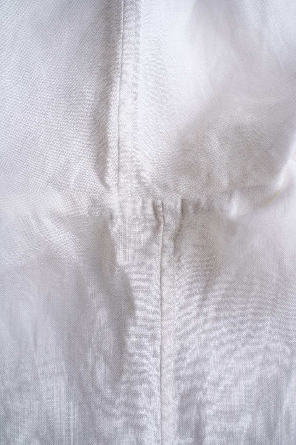 Authentic Linen Poplin Windsor Wide Collar Shirt(PEARL WHITE)
