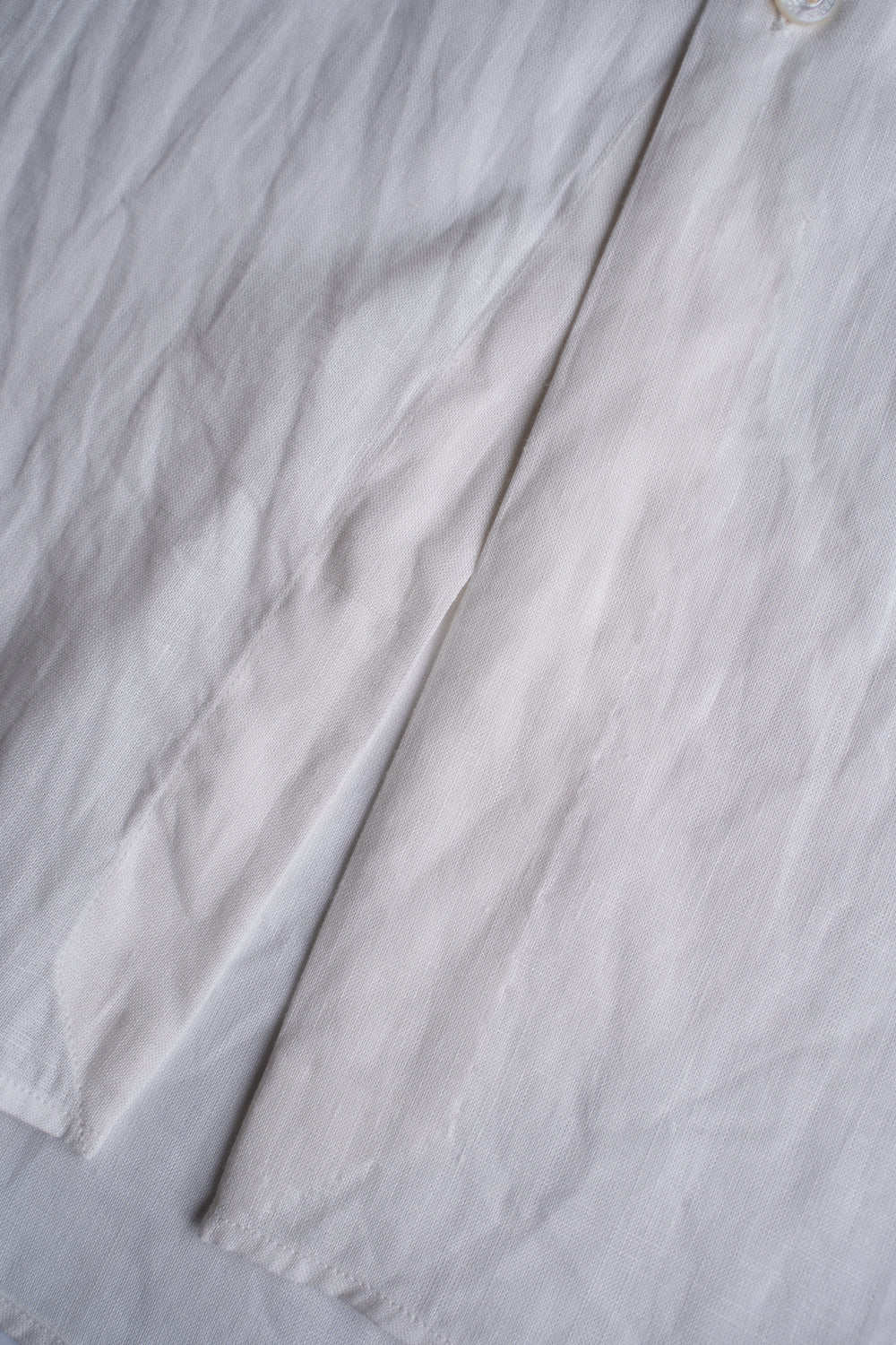 Authentic Linen Poplin Windsor Wide Collar Shirt(PEARL WHITE)