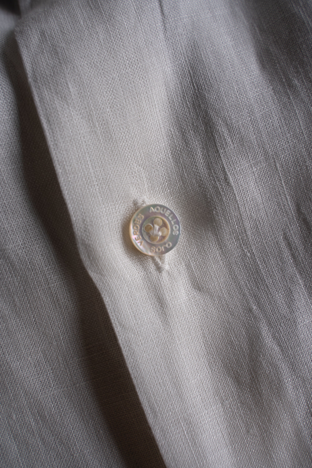 Authentic Linen Poplin Windsor Wide Collar Shirt(PEARL WHITE)