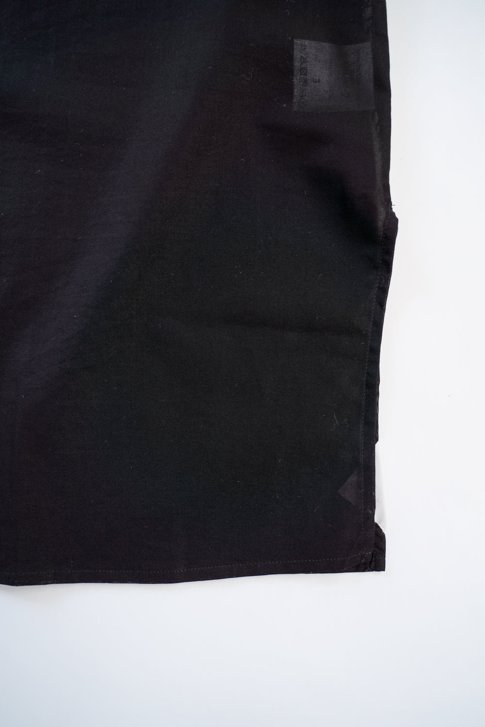 【ラスト1点】See-through Boil Ethnic Crew Neck Shirt(BLACK)