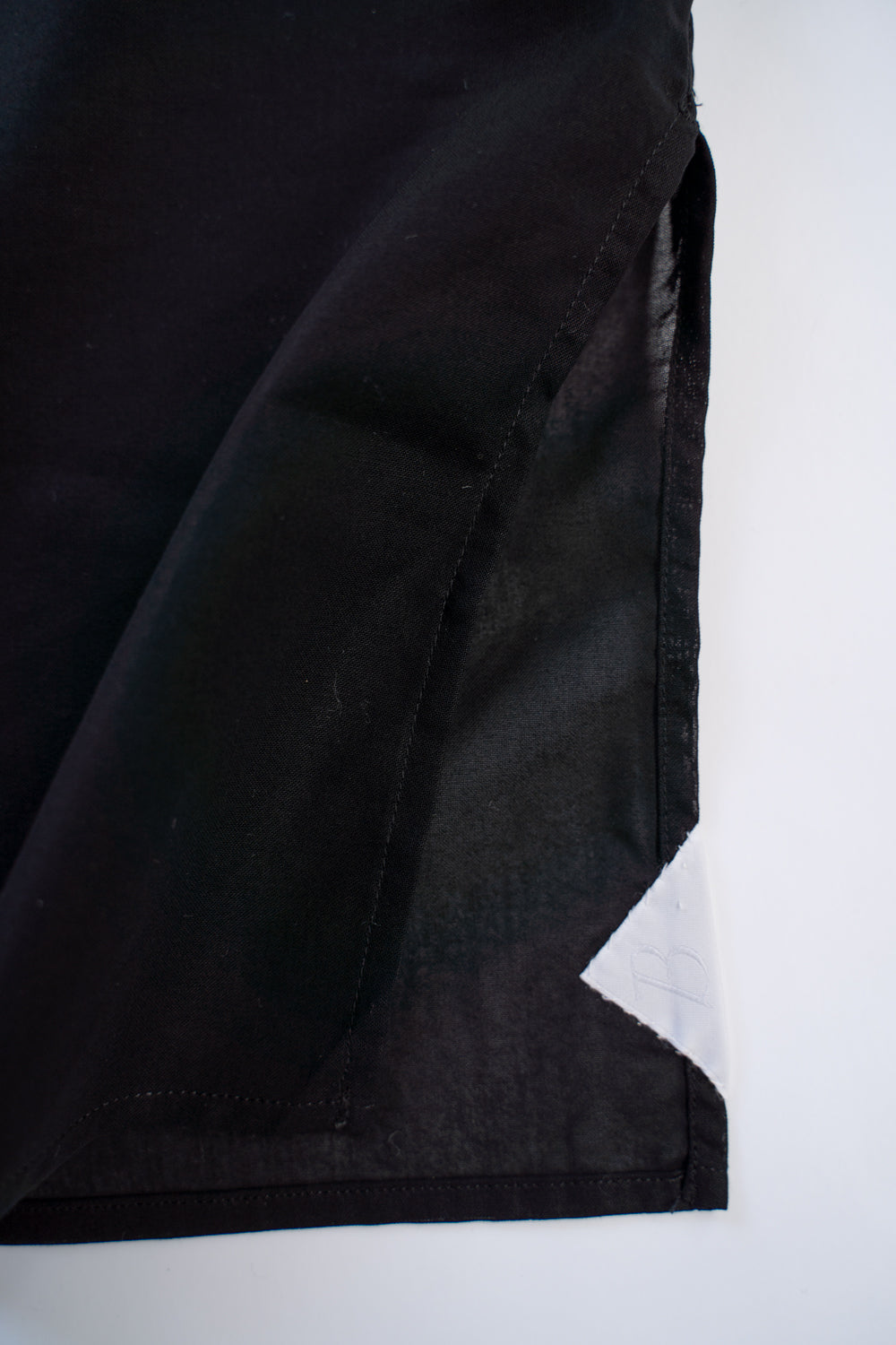 【ラスト1点】See-through Boil Ethnic Crew Neck Shirt(BLACK)