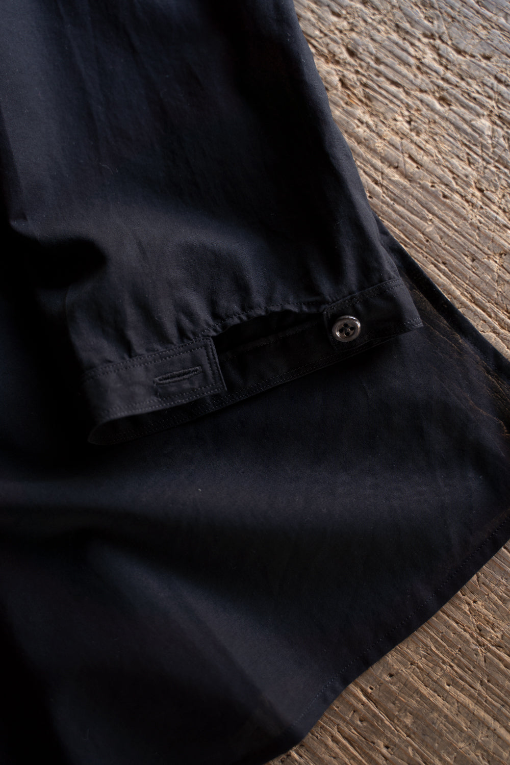 【ラスト1点】See-through Boil Ethnic Crew Neck Shirt(BLACK)