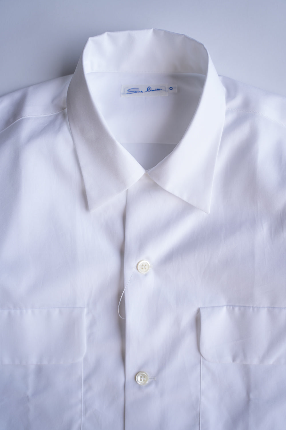 【ラスト1点】SH03BH ボックス大開襟半袖シャツ(WHITE)