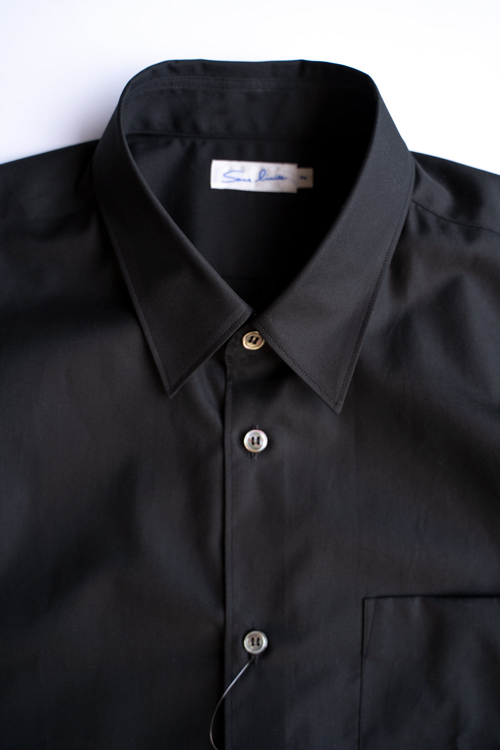 【ラスト1点】SH01B ボックスレギュラー半袖シャツ(BLACK)