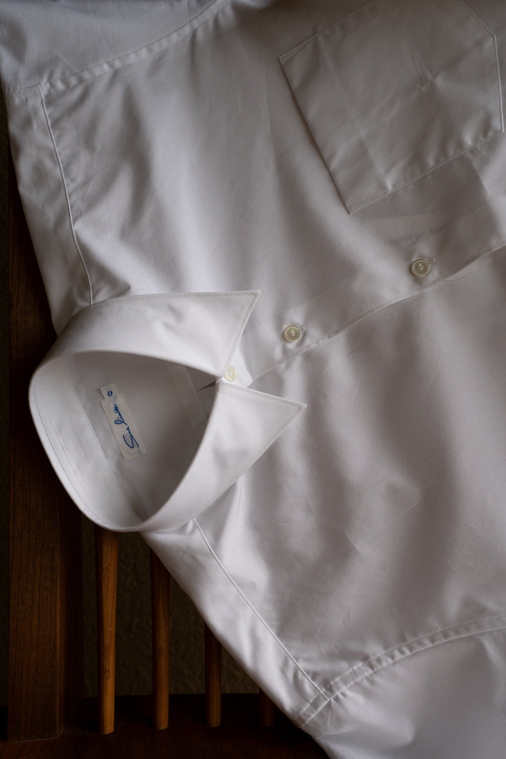 半袖シャツ sans limite 通販 Sans limite Sanlimit 2-needle box regular color shirt