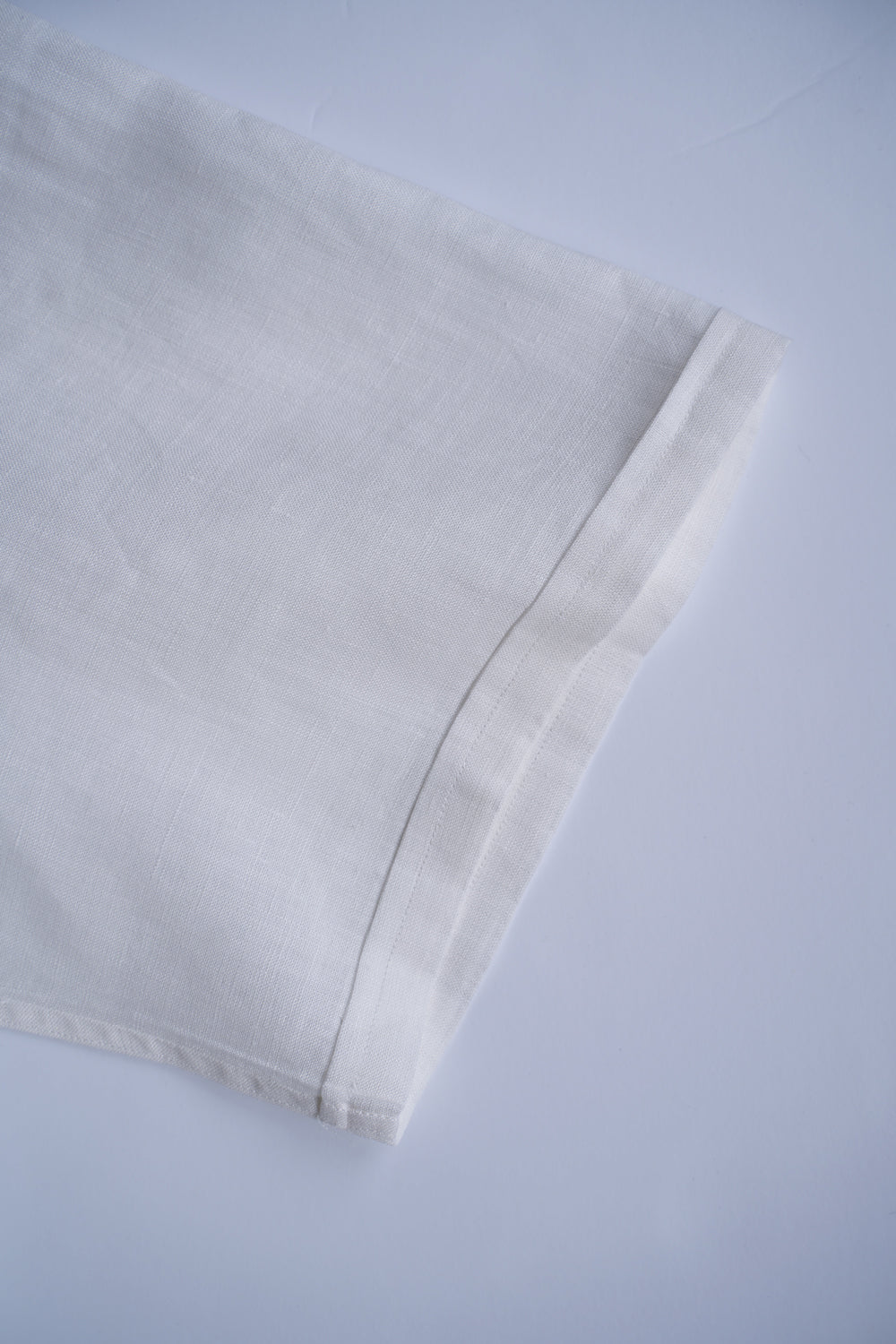 【ラスト1点】Authentic Linen Poplin Classic Open Collar Short Sleeve Shirt(PEARL WHITE)