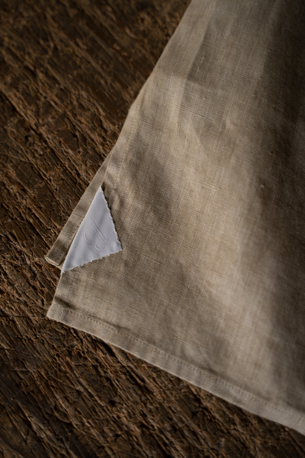 【ラスト1点】Authentic Linen Poplin Classic Open Collar Short Sleeve Shirt(BANBOO YELLOW BENGARA DYE)