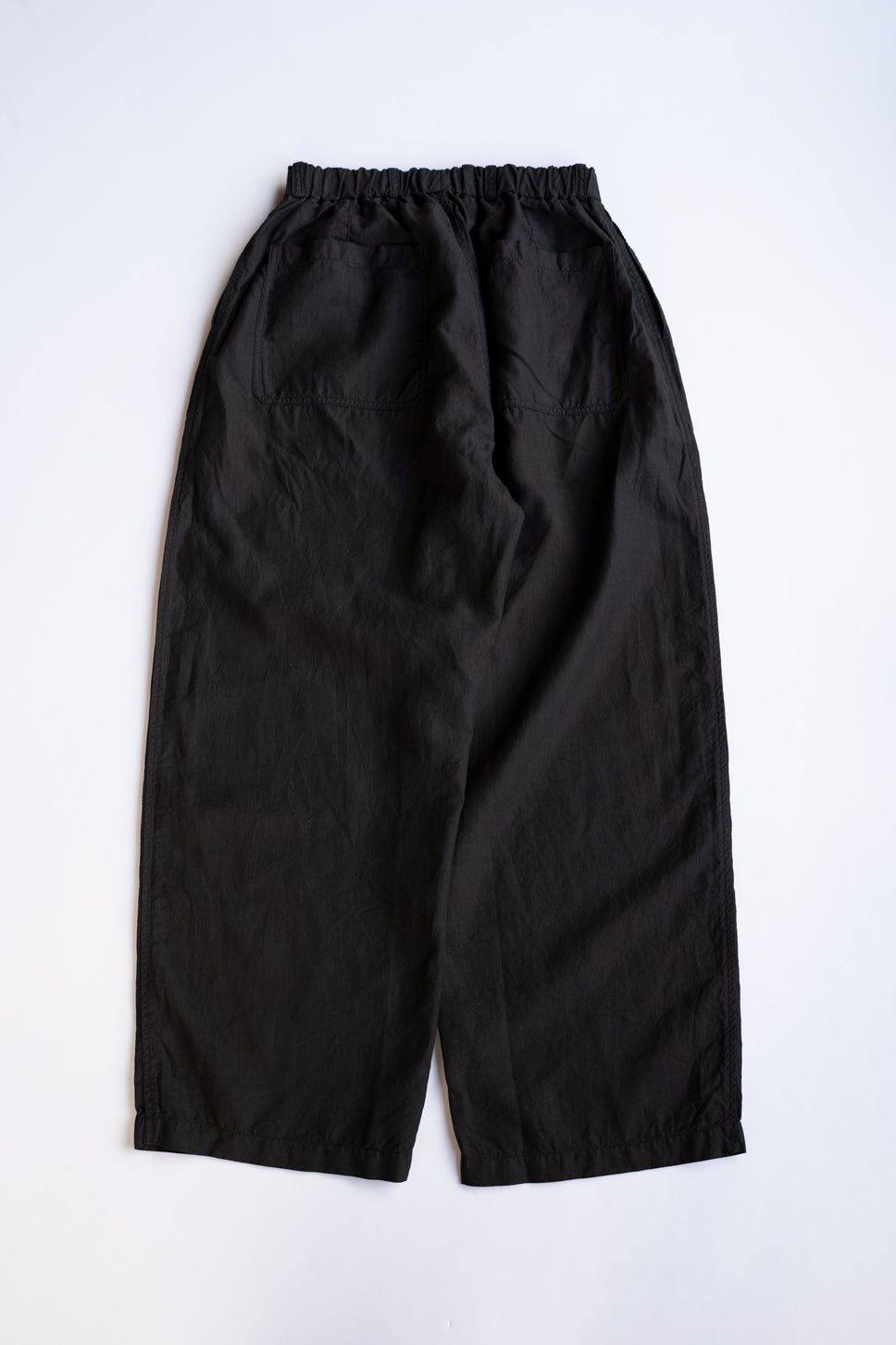 大麻ワイドパンツ高密度(黒)
