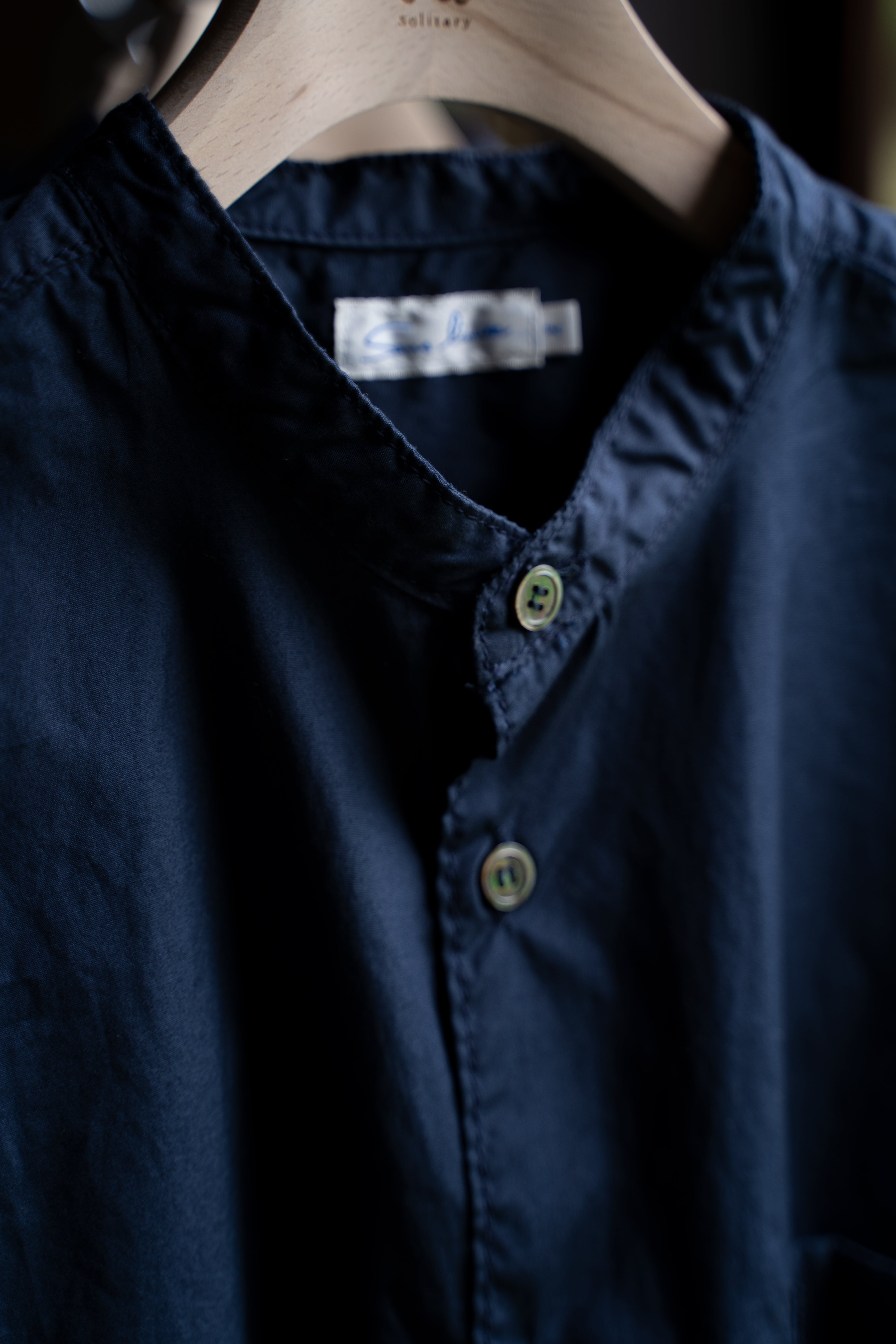 【ラスト1点】SH06B ボックススタンド2本針シャツ(NAVY)