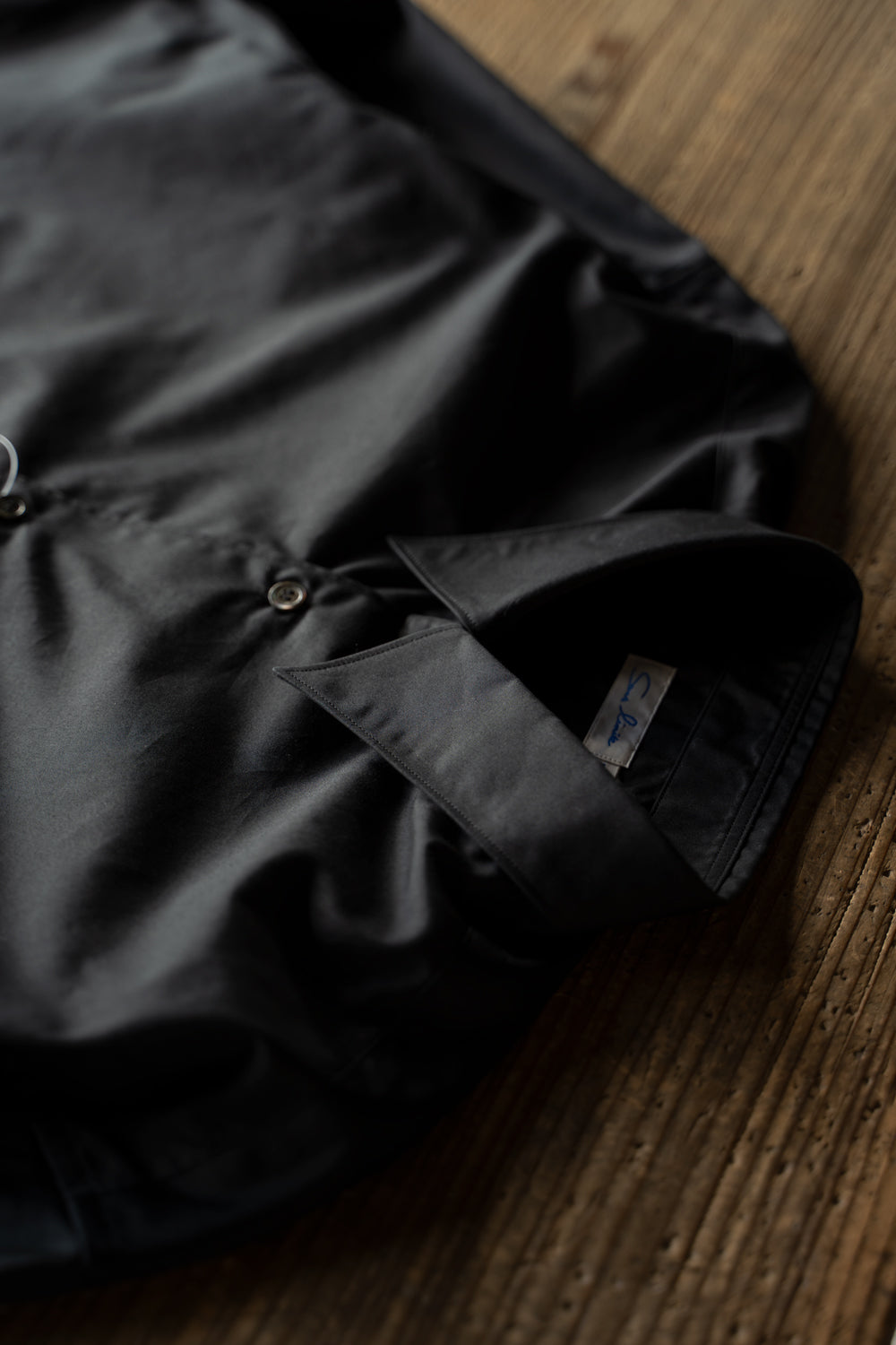 SH01B ブロードボックスレギュラーカラーシャツ(BLACK)