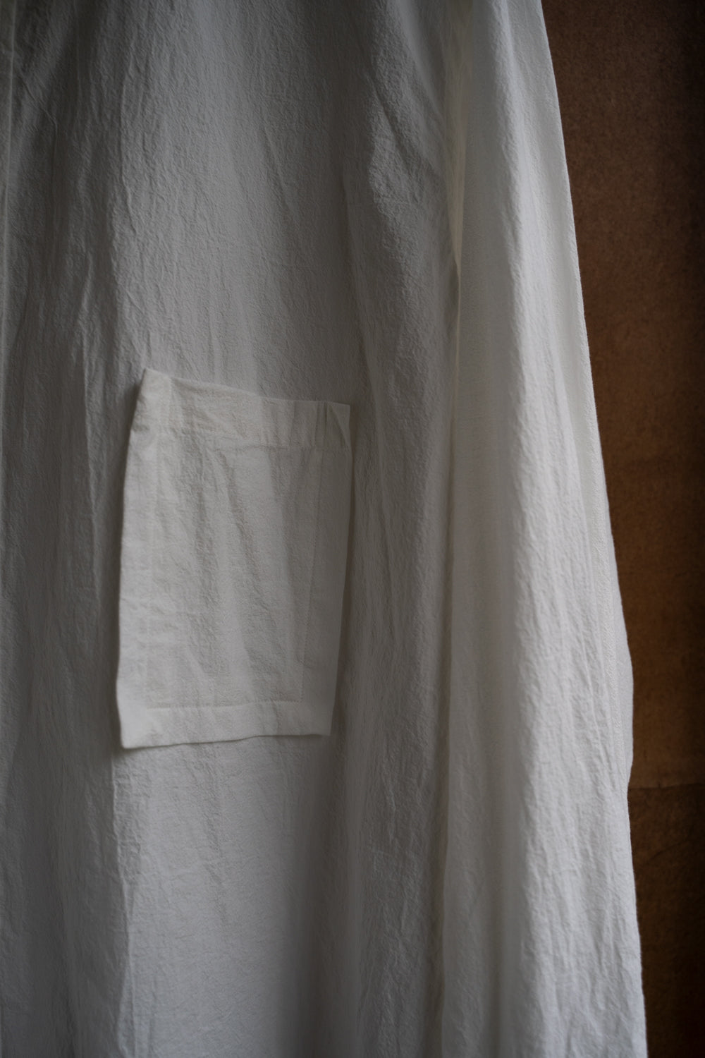 Plain Looks Unbalance Shirts(WHITE)